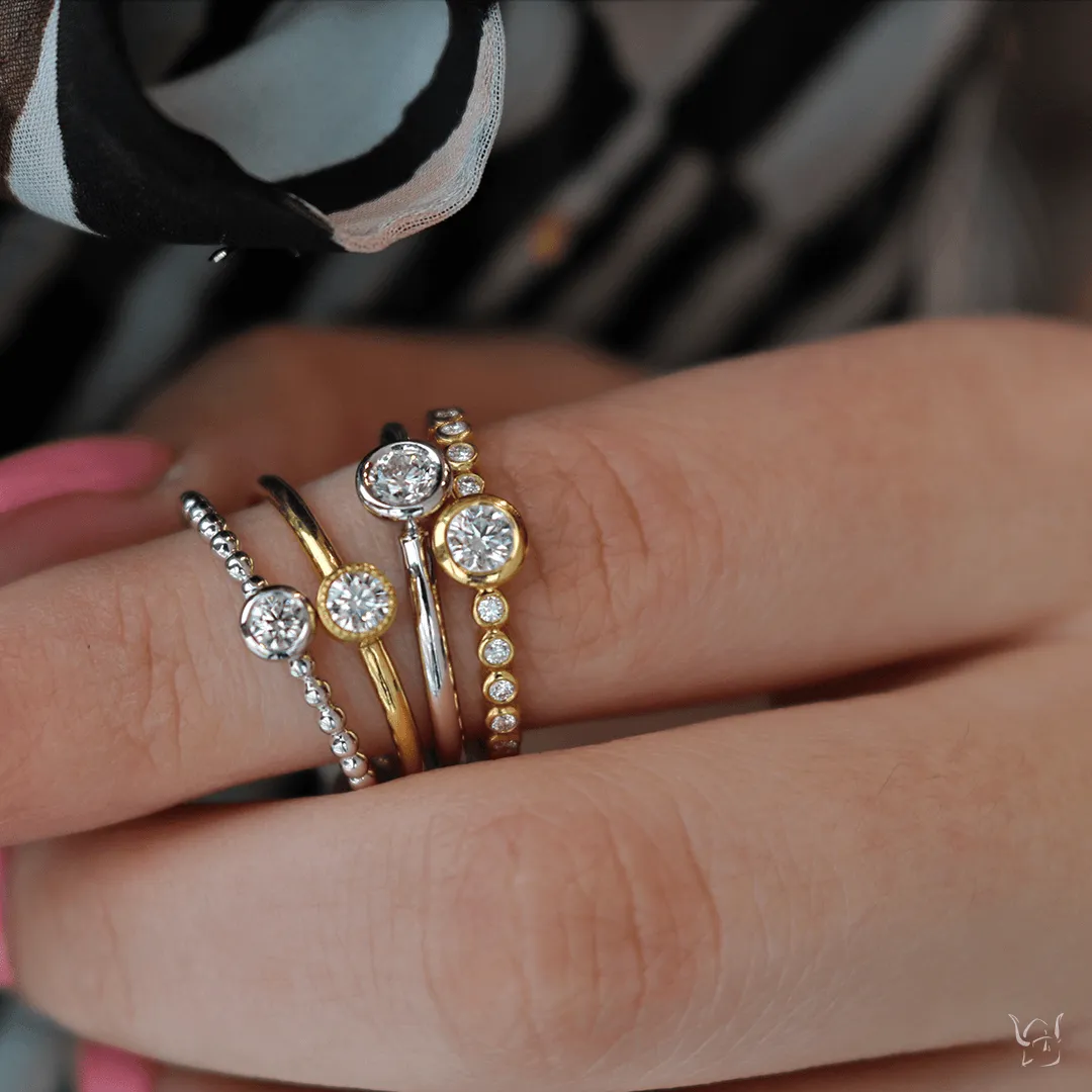 0.36ctw Diamond Stackable Ring