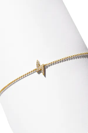 14K BG Lightning Bolt Bracelet