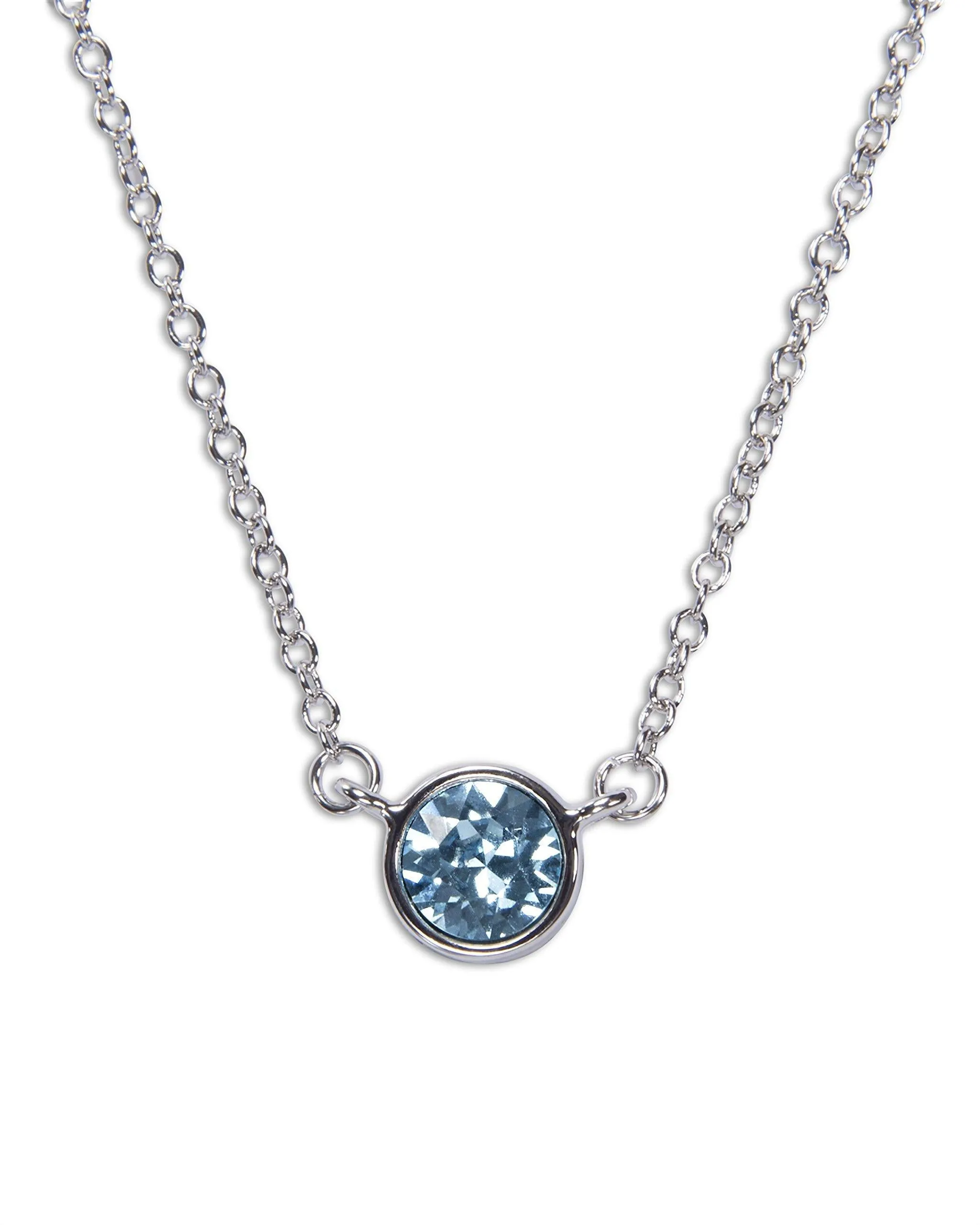 18in Aquamarine Birthstone Necklace