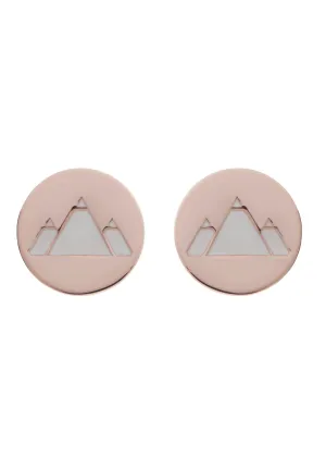 70%  DISCOUNT   18ct Rose Gold Vermeil  Earth Feline Spirit Stud Earrings