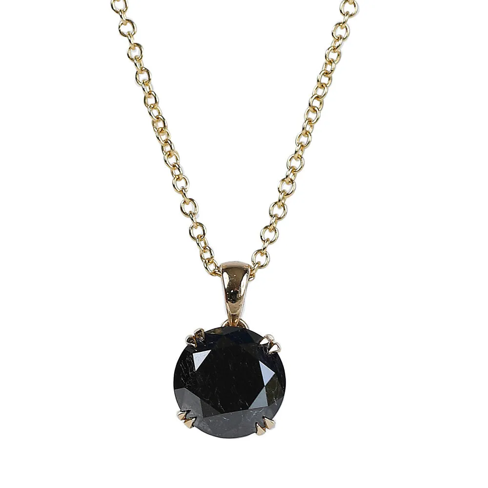 8 Carat Black Diamond Pendant