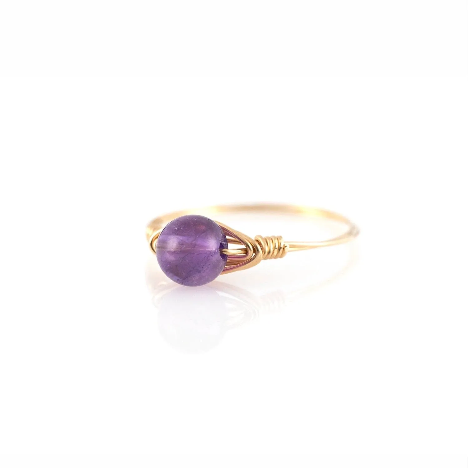 Amethyst Simple Ring