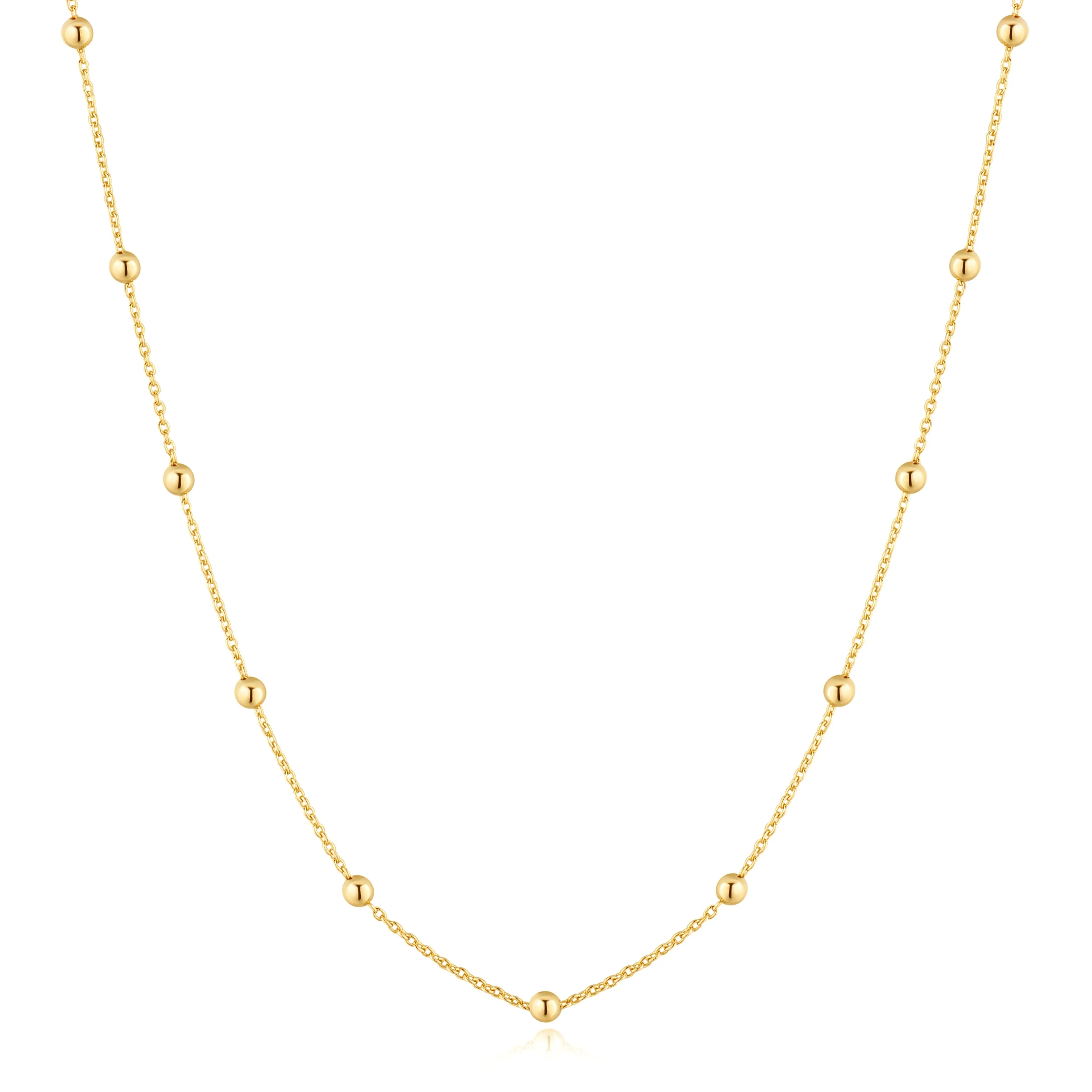 Ania Haie Yellow Gold Bead Station Necklace