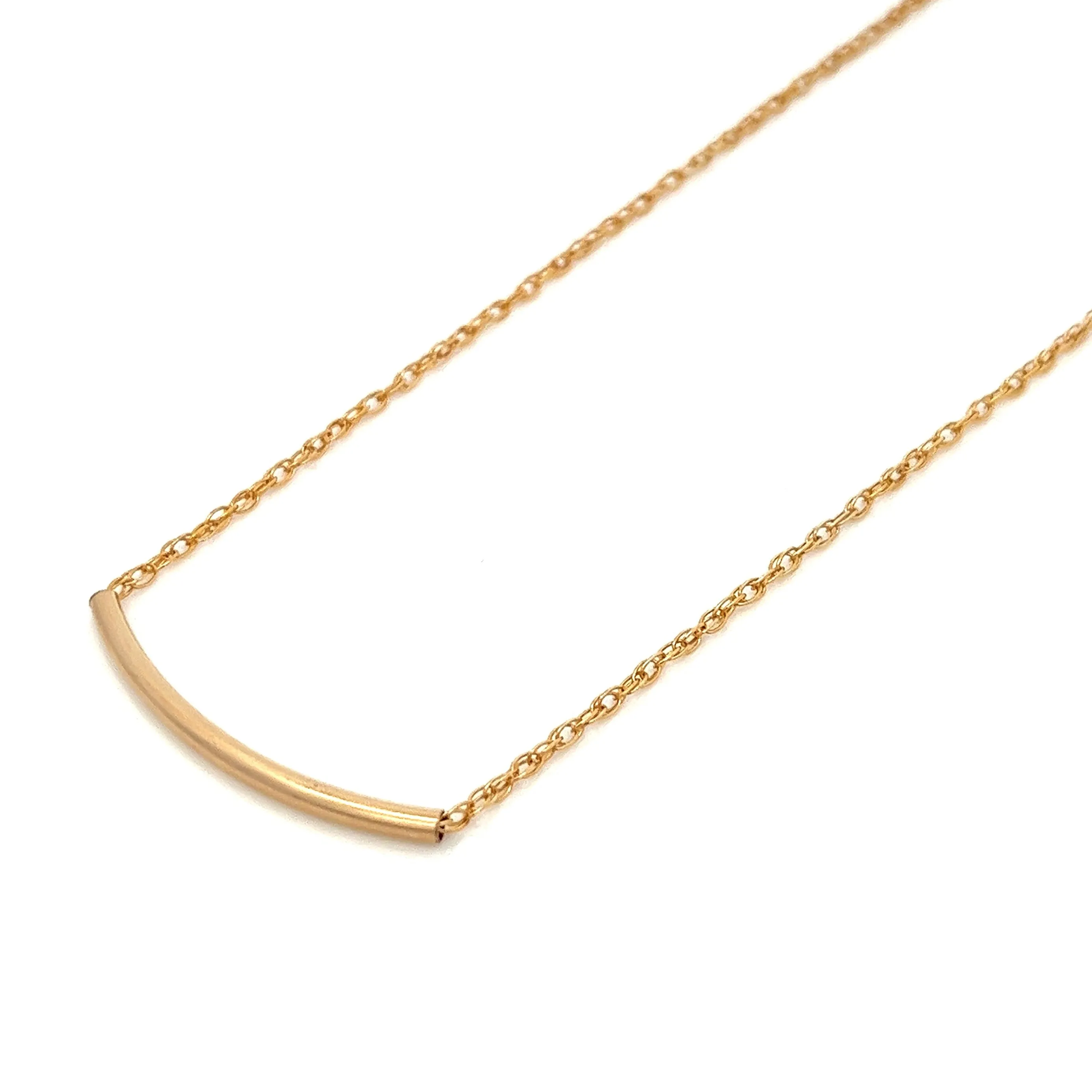 aquamarine back drop gold bar necklace