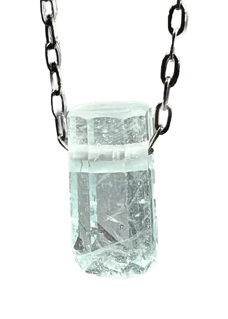 Aquamarine Crystal Necklace