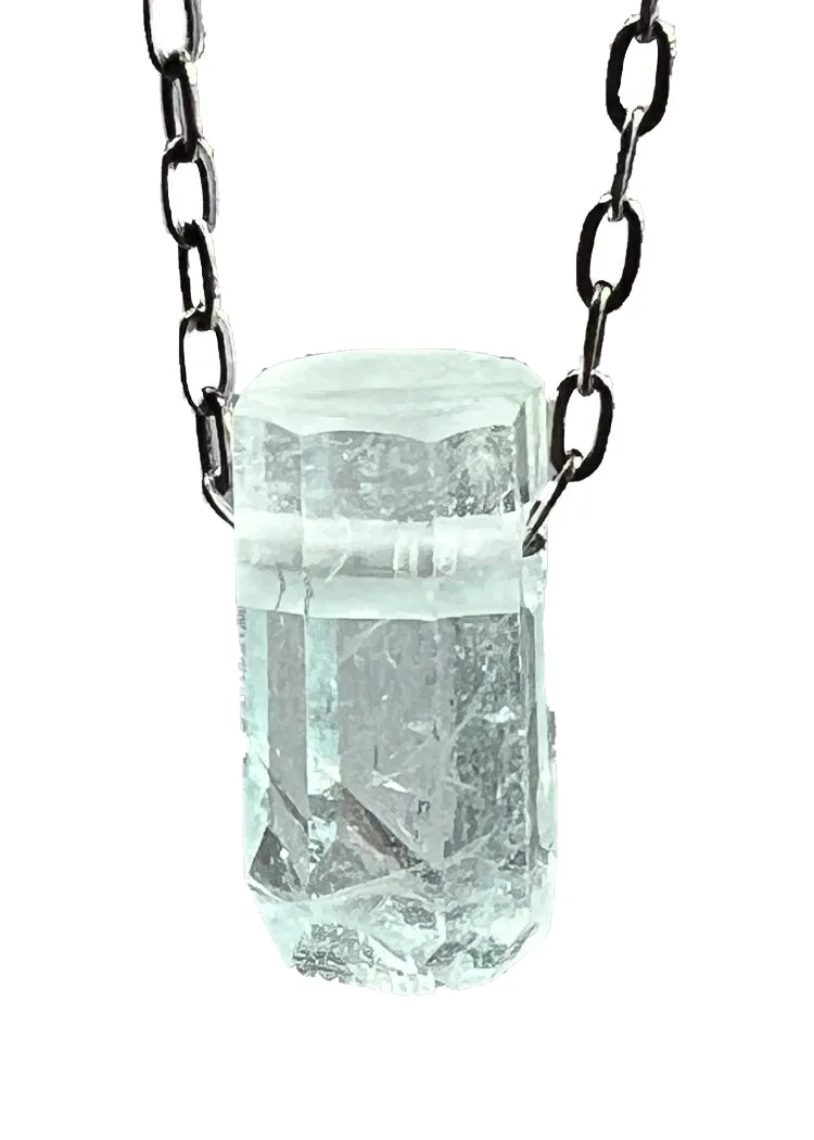 Aquamarine Crystal Necklace