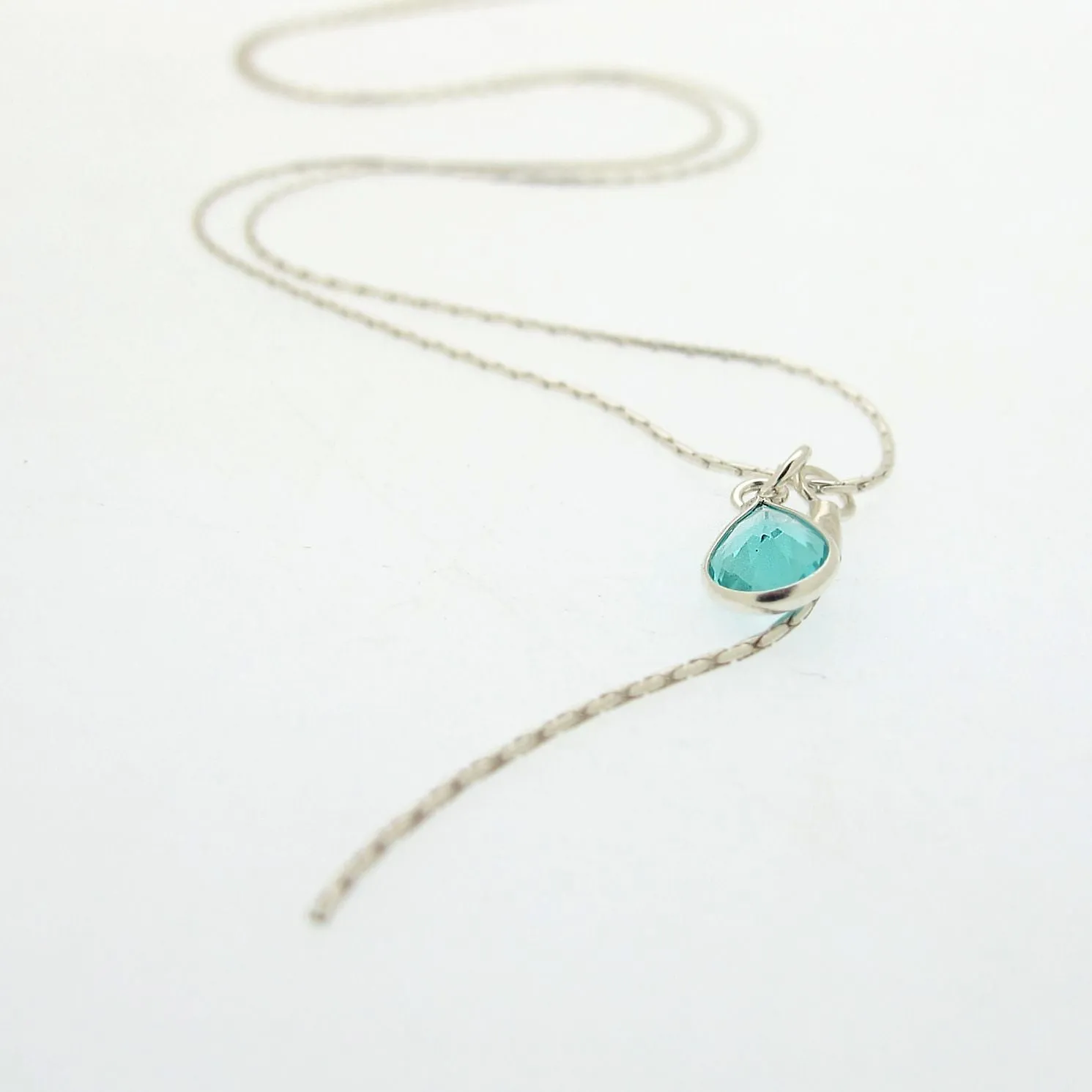 Aquamarine Crystal Necklace