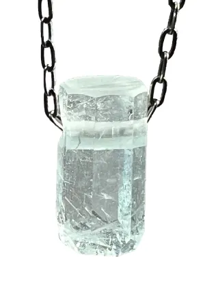 Aquamarine Crystal Necklace