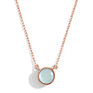 Aquamarine Necklace - Solitaire