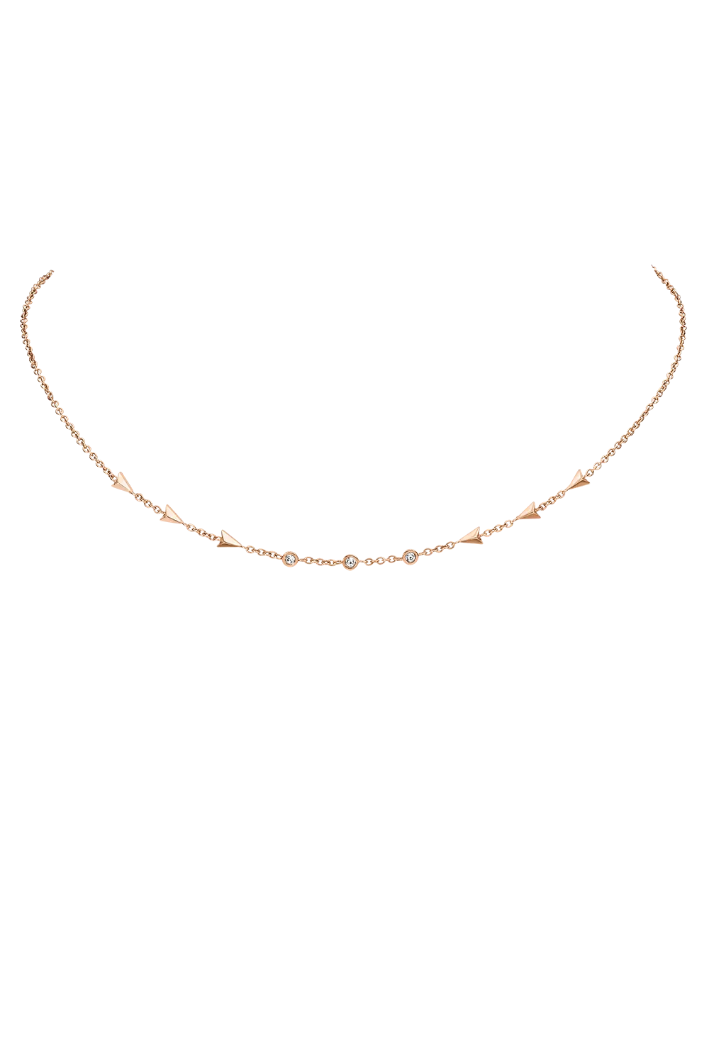 Arrow Choker Rose Gold