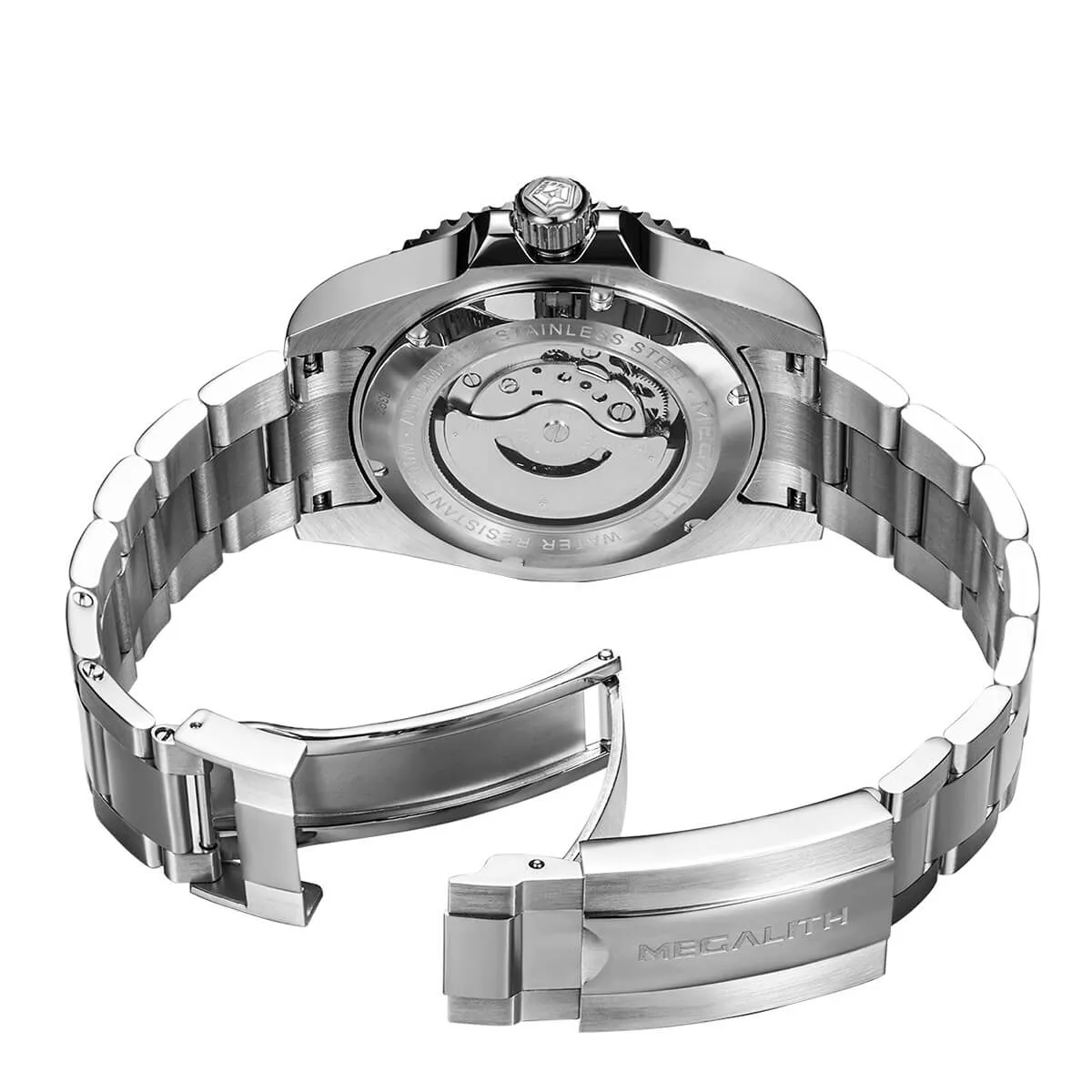 Automatic Men watch | Solid Steel | Megalith 8392M