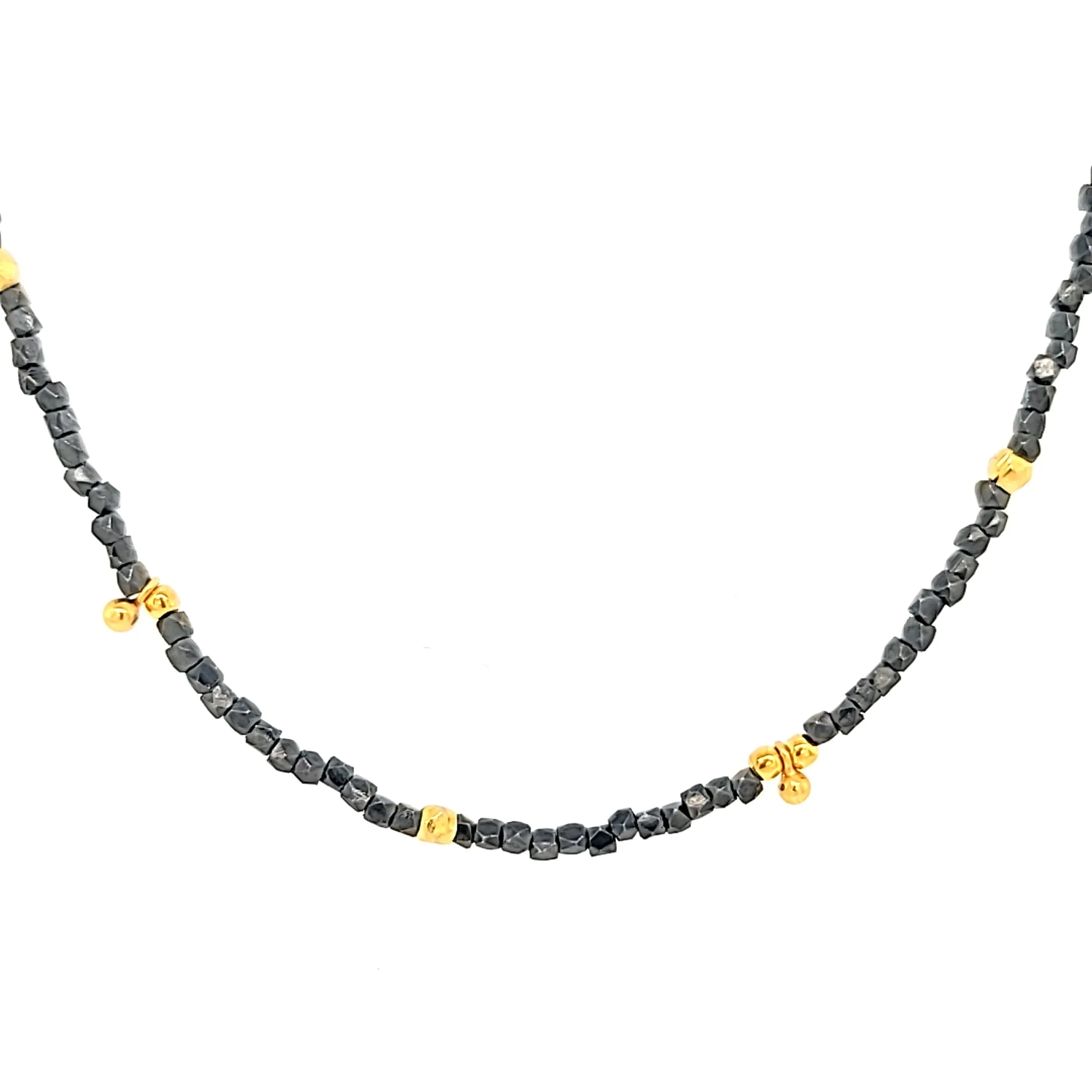 AVF Gold Thai Silver Beaded Necklace (SI2967)