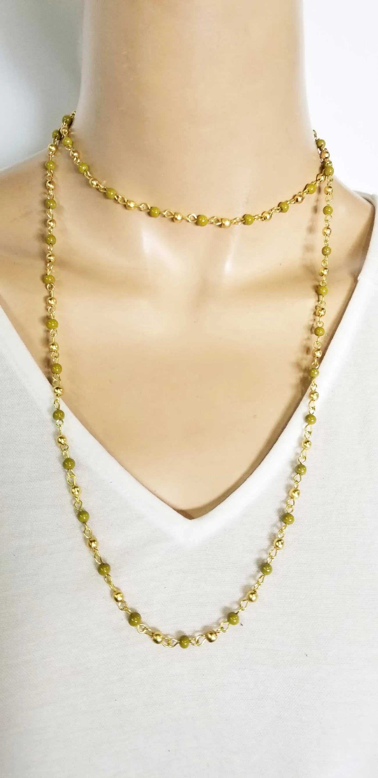 Beaded Long Necklace