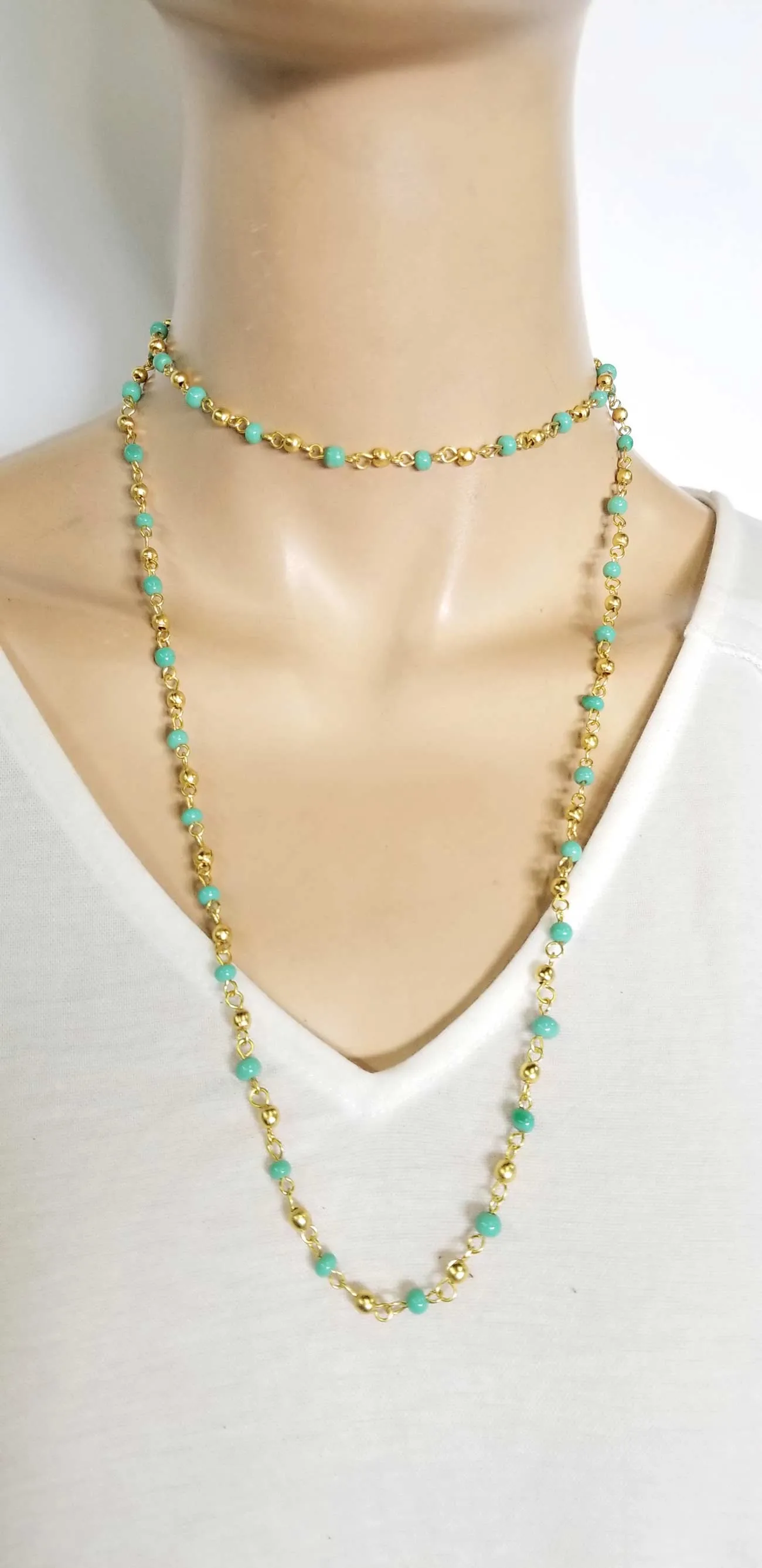 Beaded Long Necklace