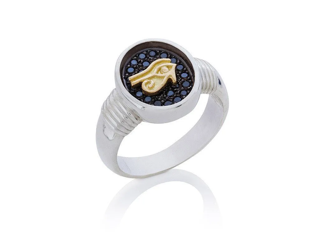 Black Diamond Pavé Signet Ring