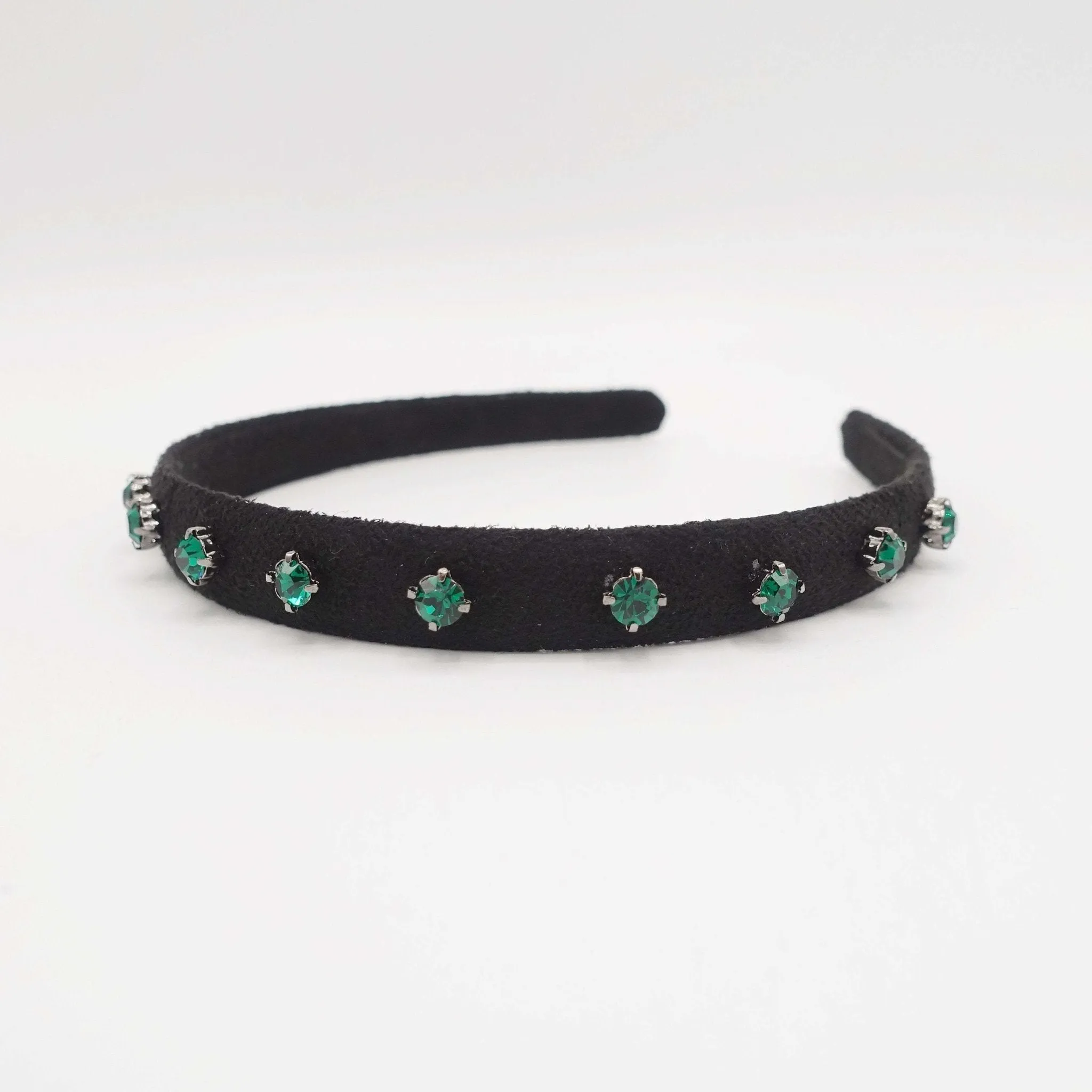 bling rhinestone embellished suede headband