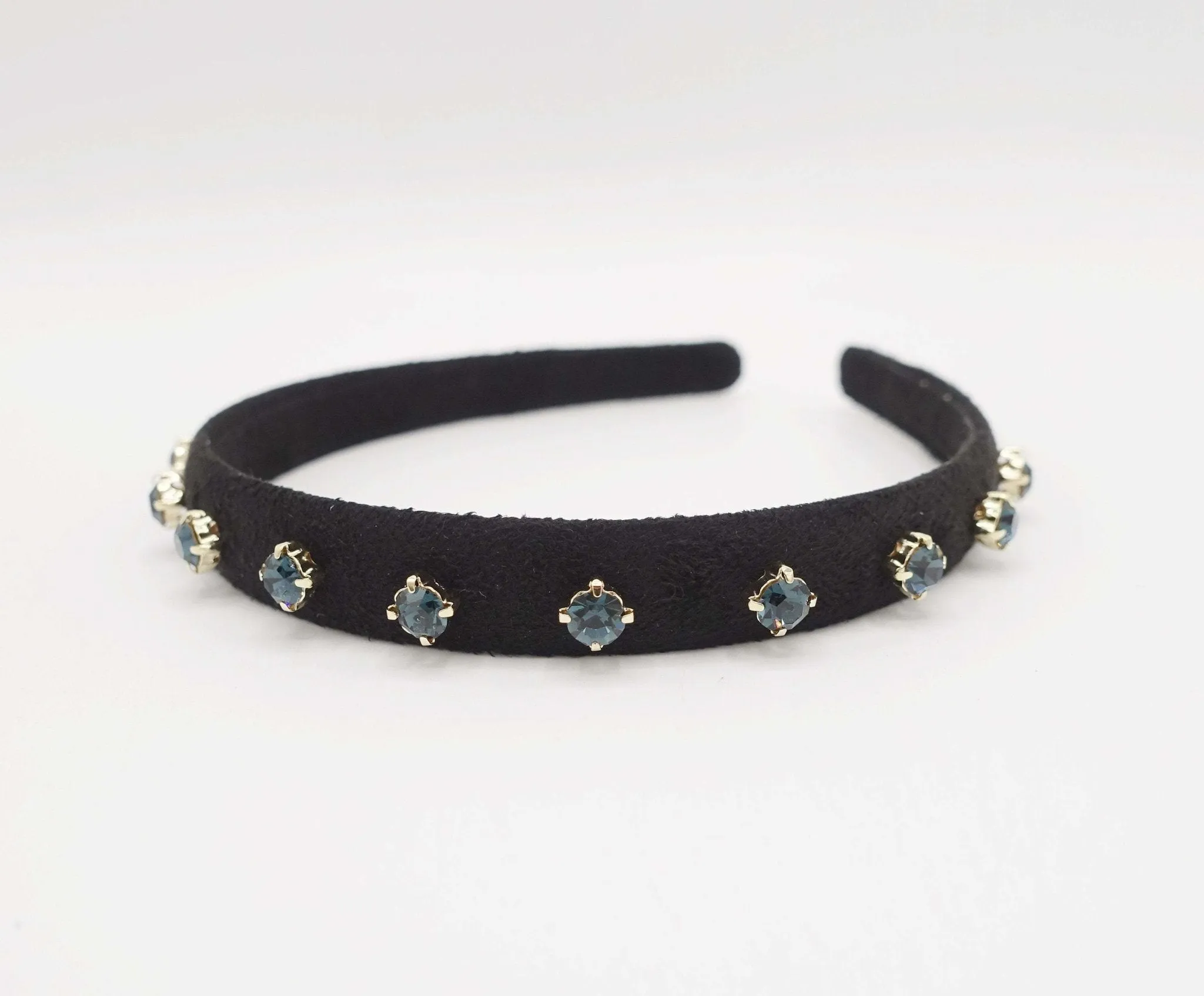 bling rhinestone embellished suede headband