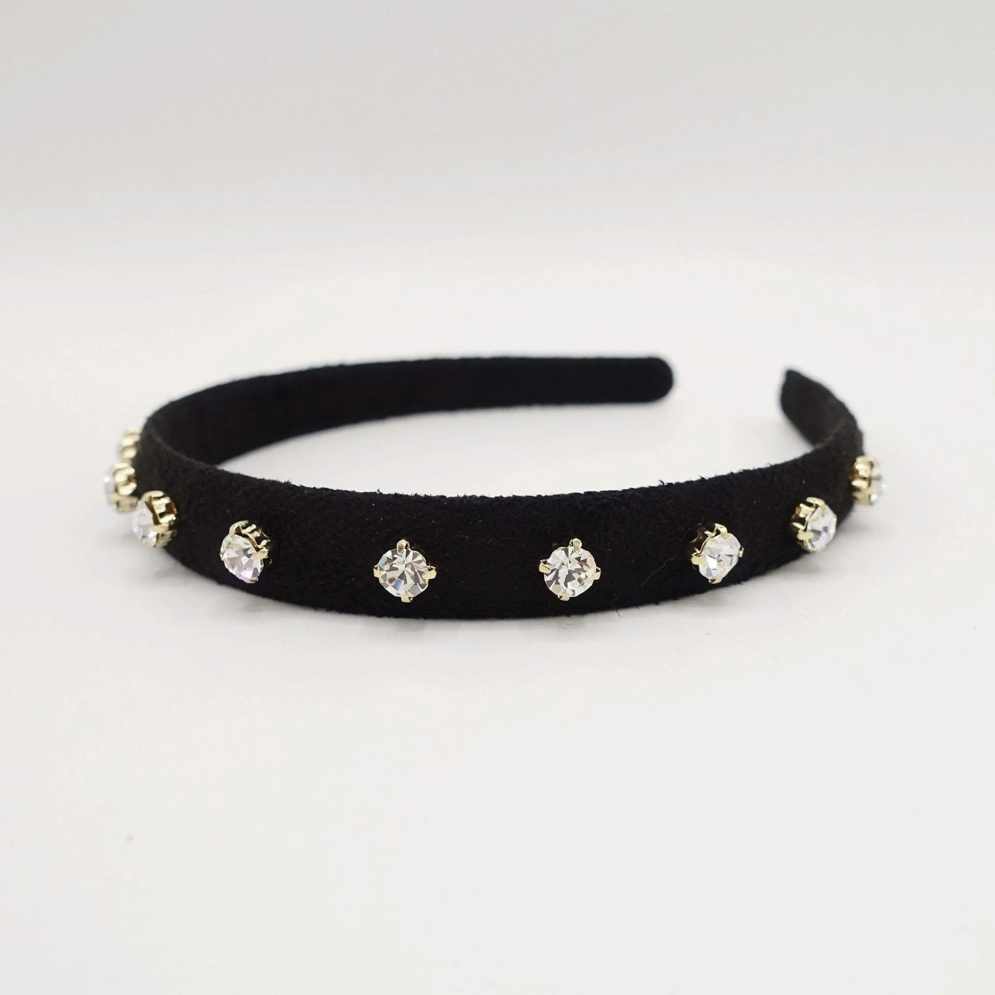 bling rhinestone embellished suede headband