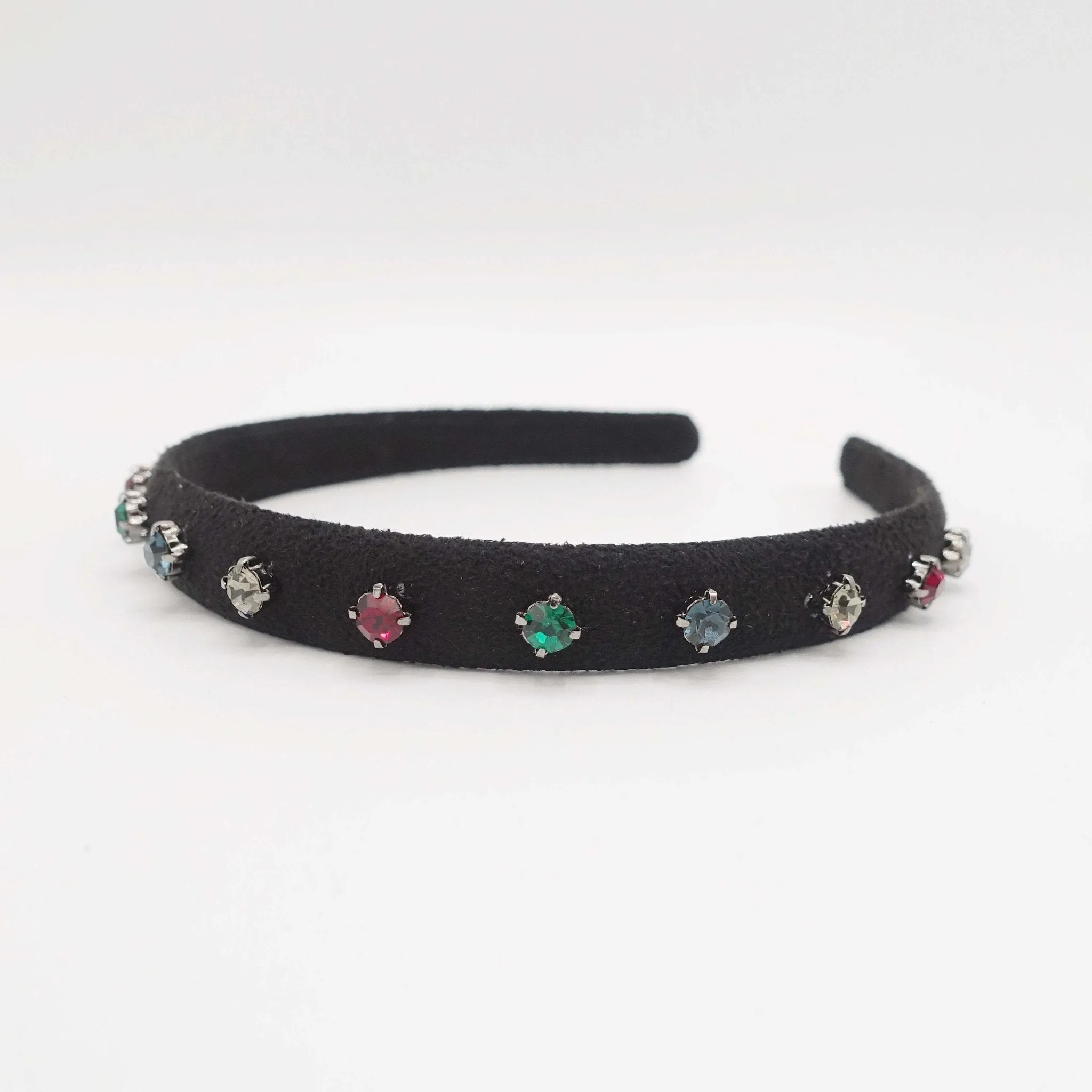 bling rhinestone embellished suede headband