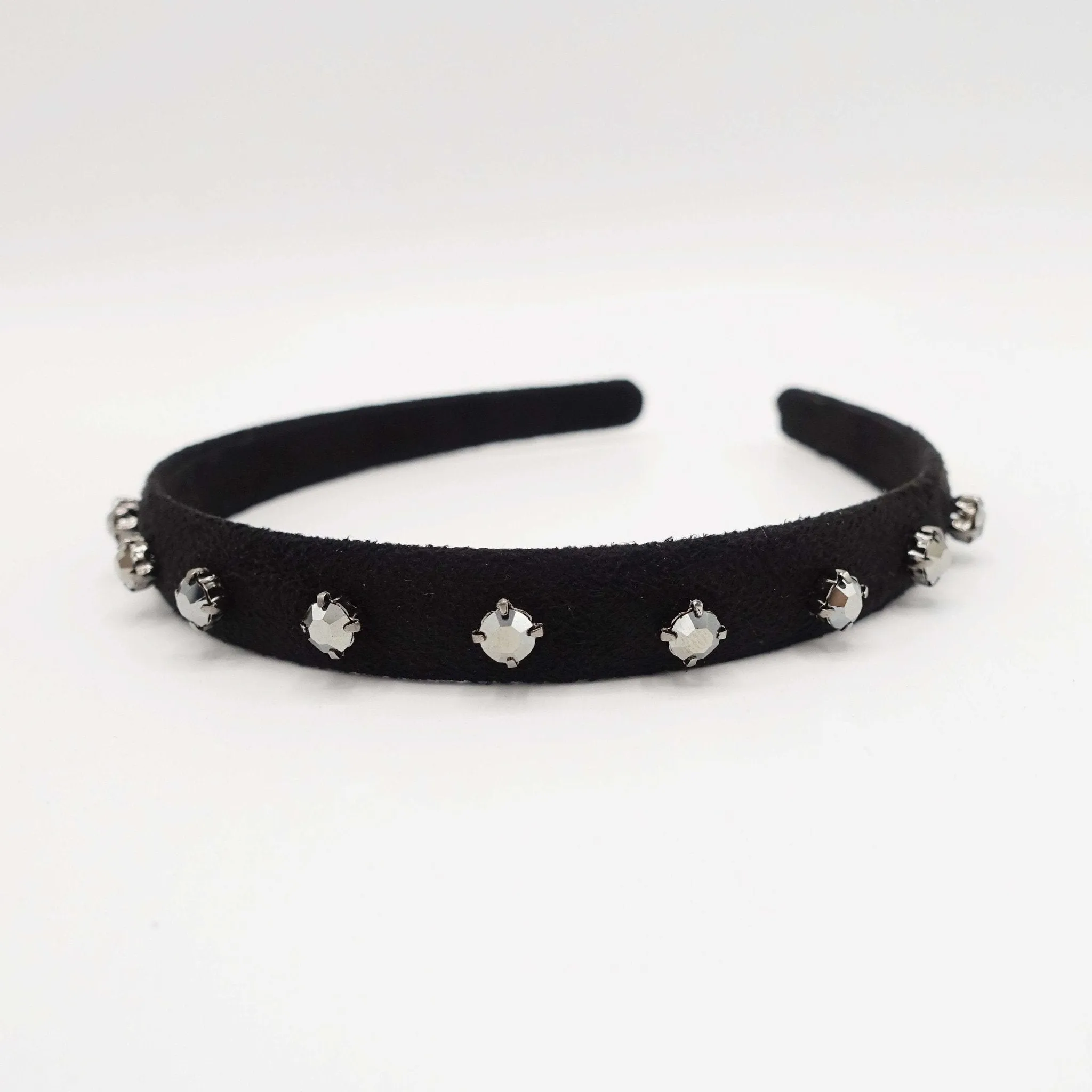 bling rhinestone embellished suede headband