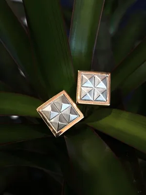 Breuning Two-Tone Stud Cufflinks