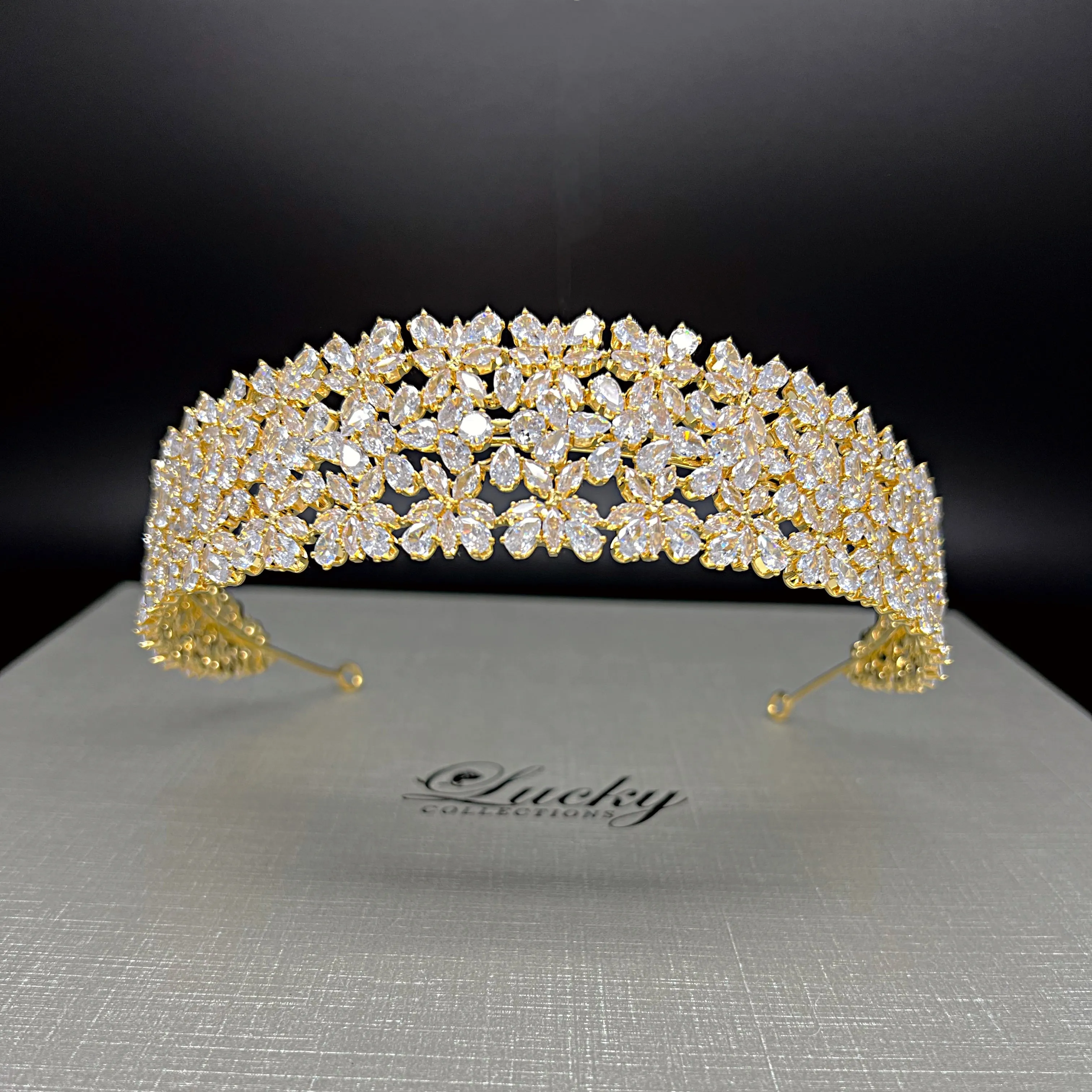 Bridal Headband, Quinceanera Headband, Zirconia Galore for Bright Crystal Shine