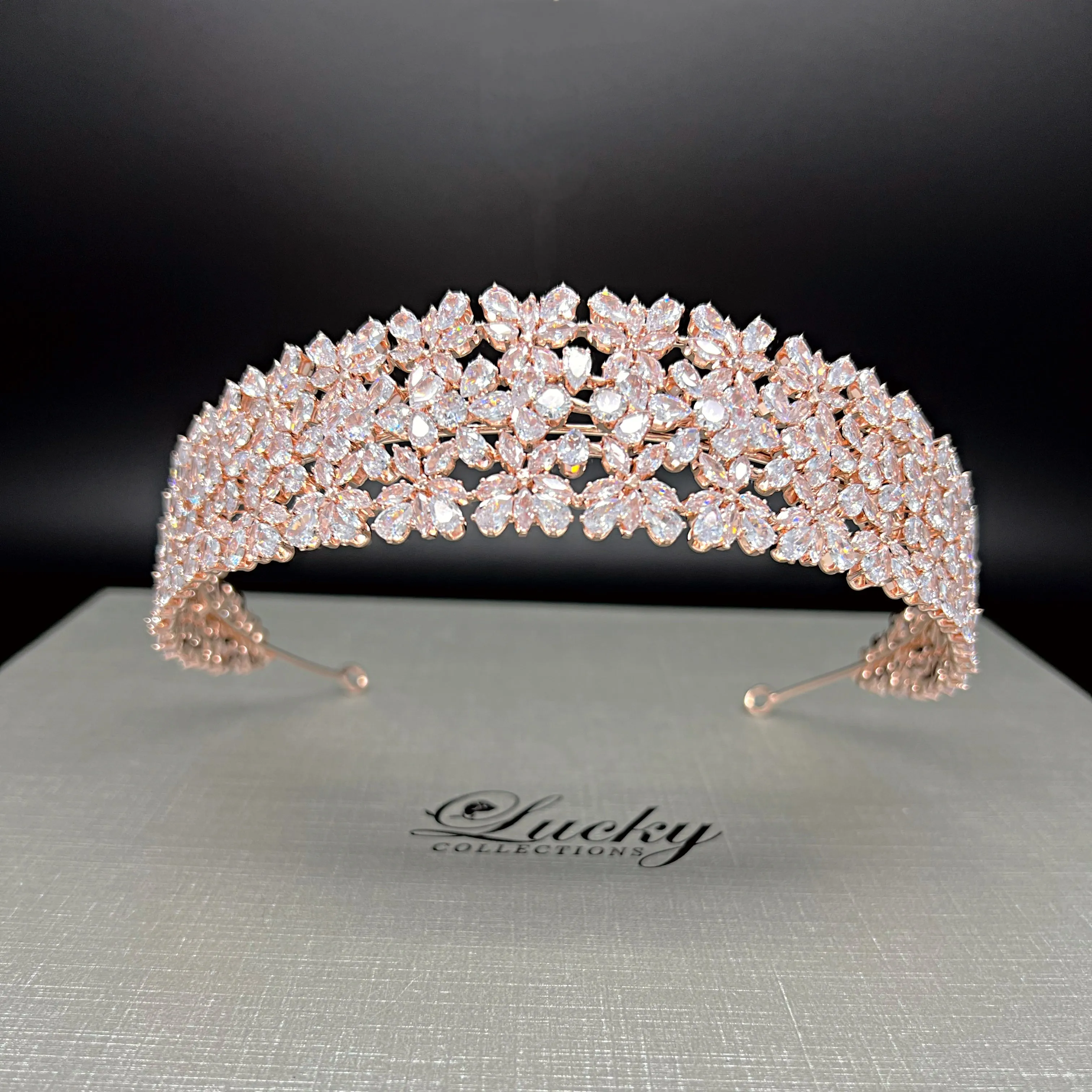 Bridal Headband, Quinceanera Headband, Zirconia Galore for Bright Crystal Shine