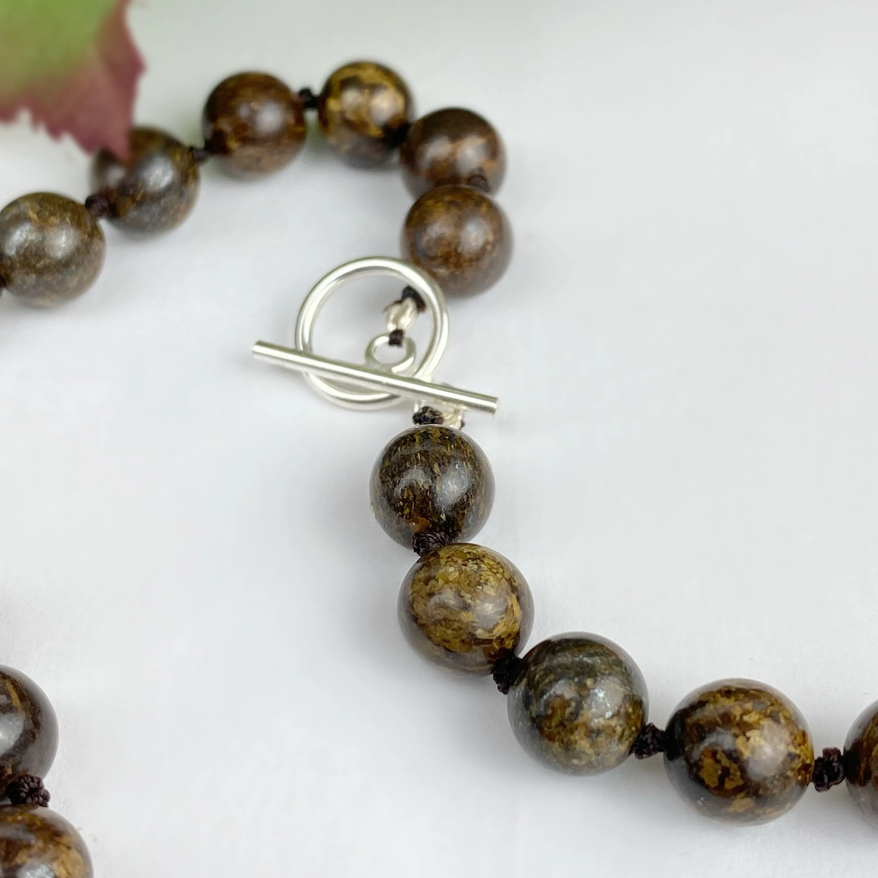 Bronzite Bead Necklace - VNKL303