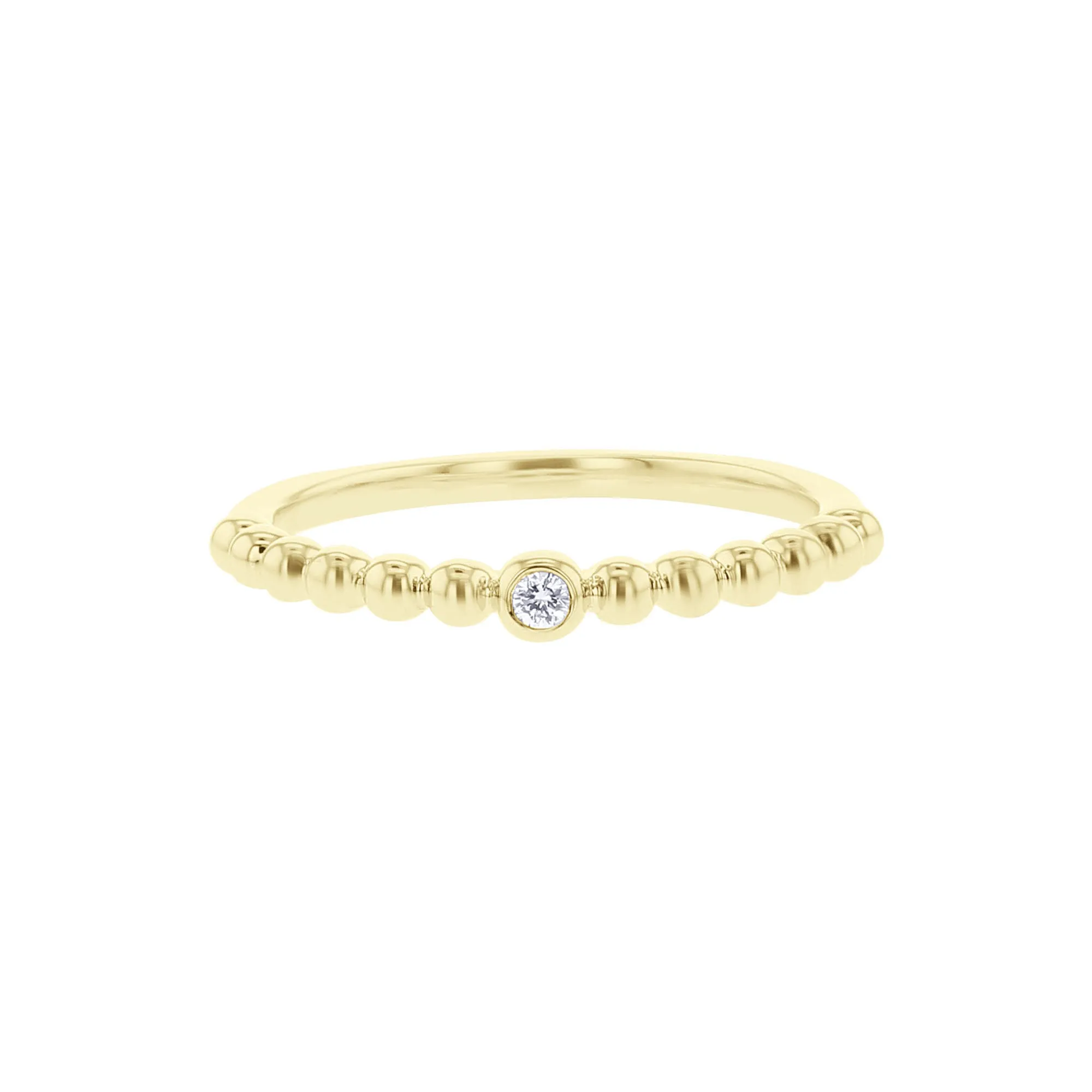 Bubble Bezel Diamond Ring