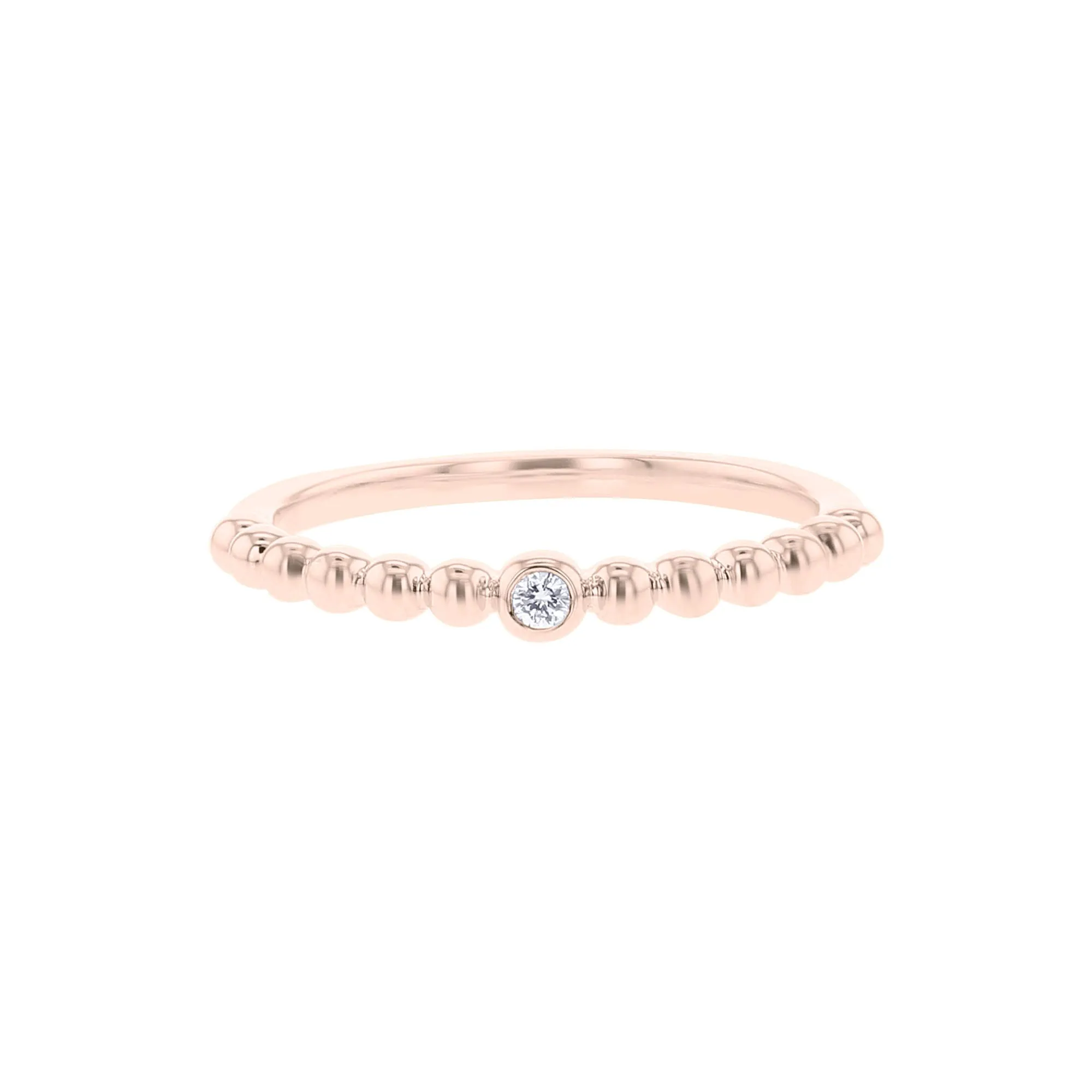 Bubble Bezel Diamond Ring