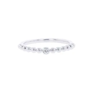 Bubble Bezel Diamond Ring