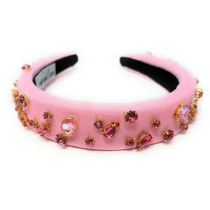 Camelia Pink Padded Baroque Headband