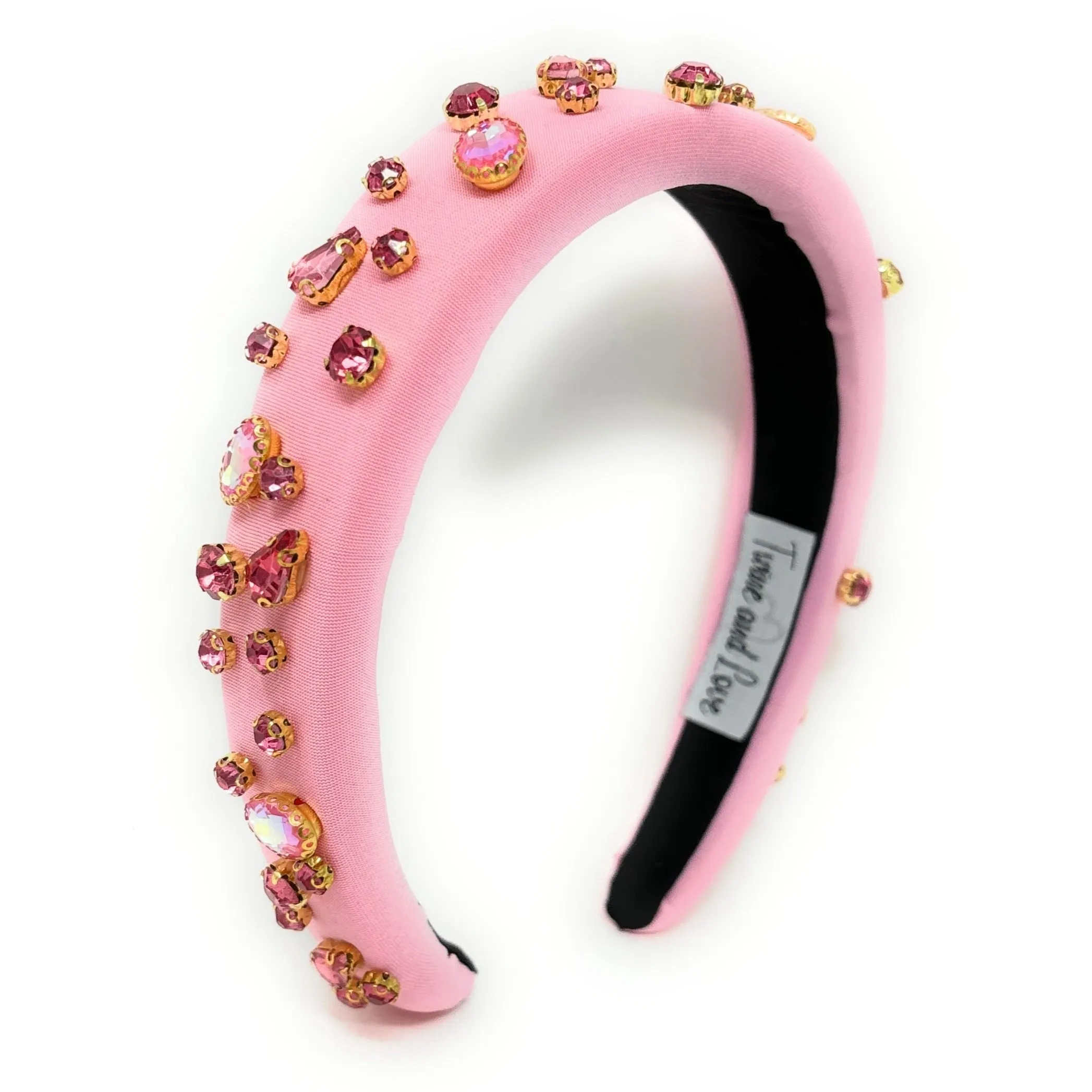 Camelia Pink Padded Baroque Headband