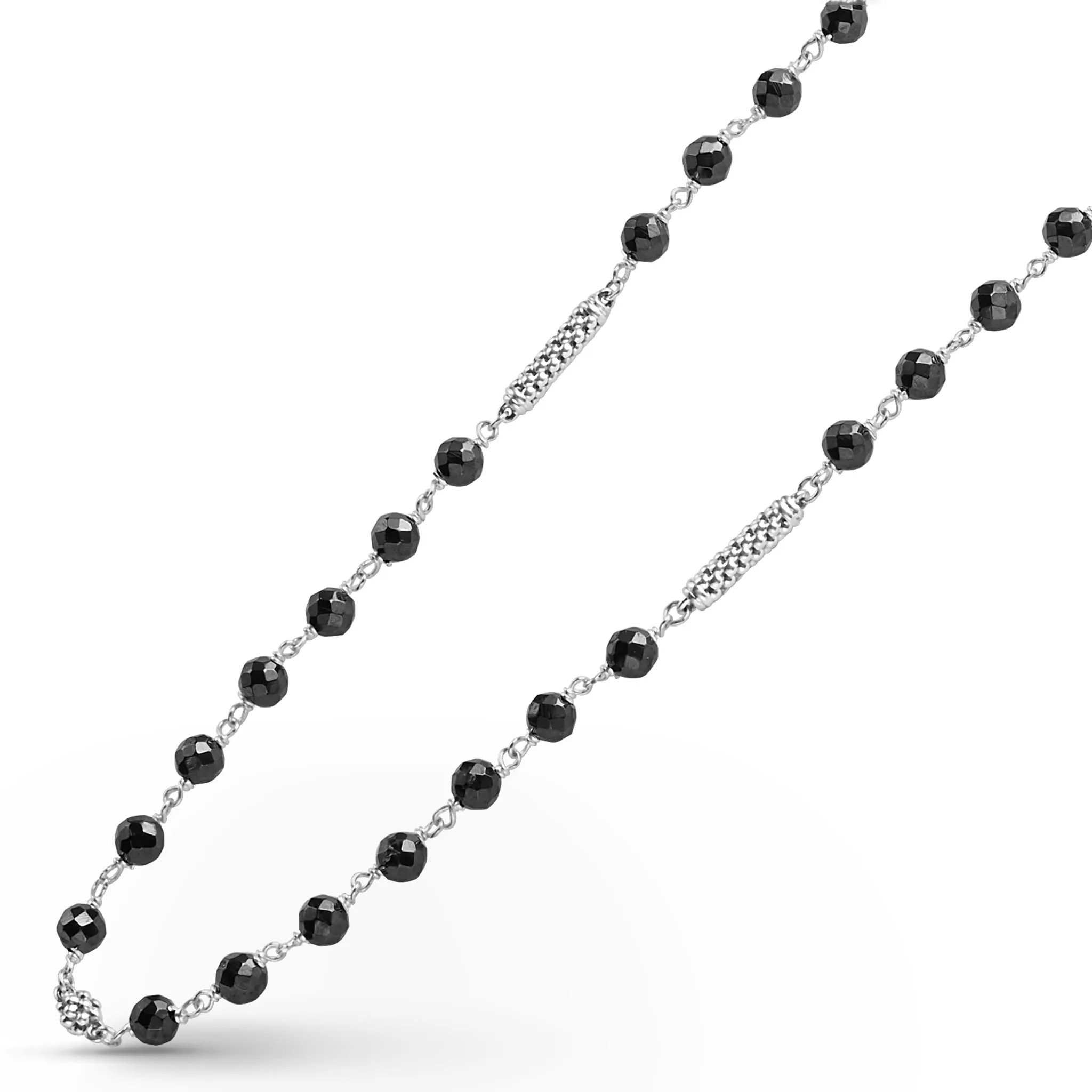 Caviar Icon Black Ceramic Beaded Necklace