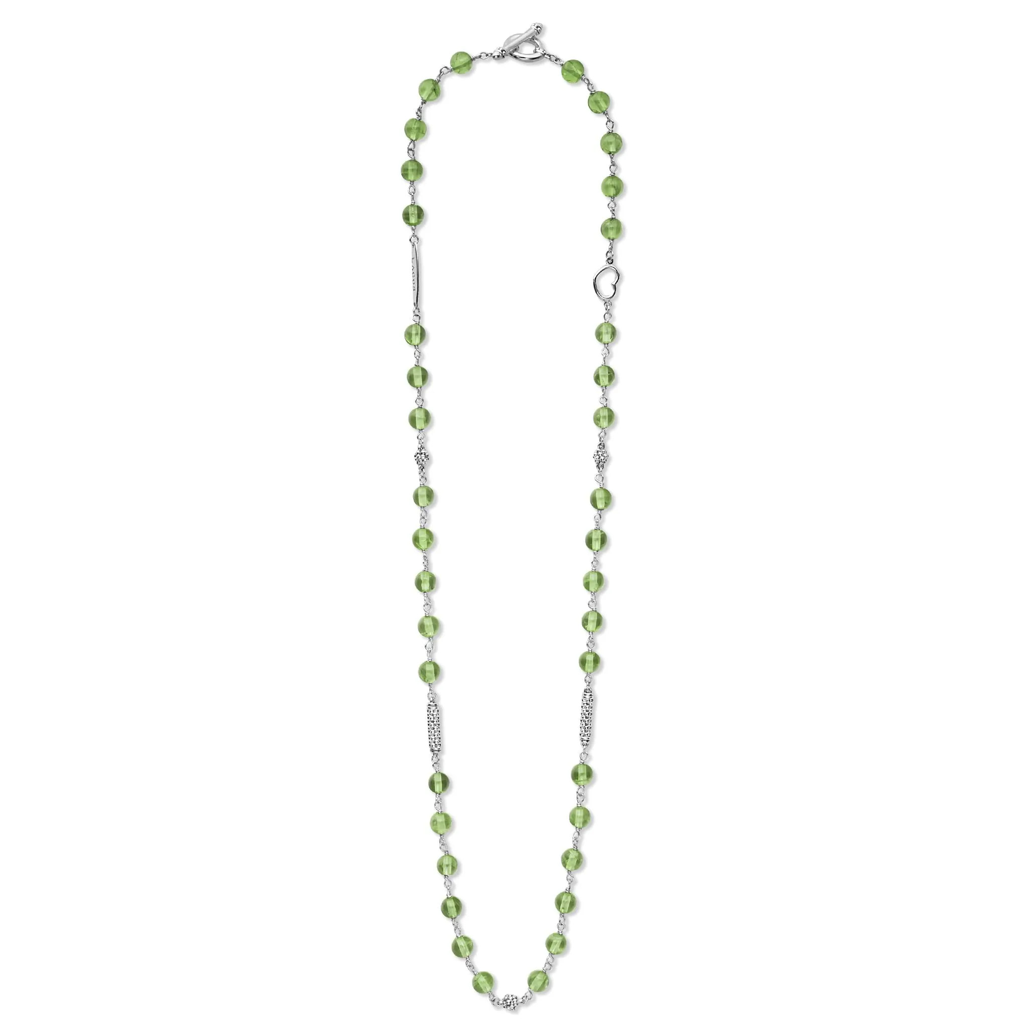 Caviar Icon Peridot Beaded Necklace