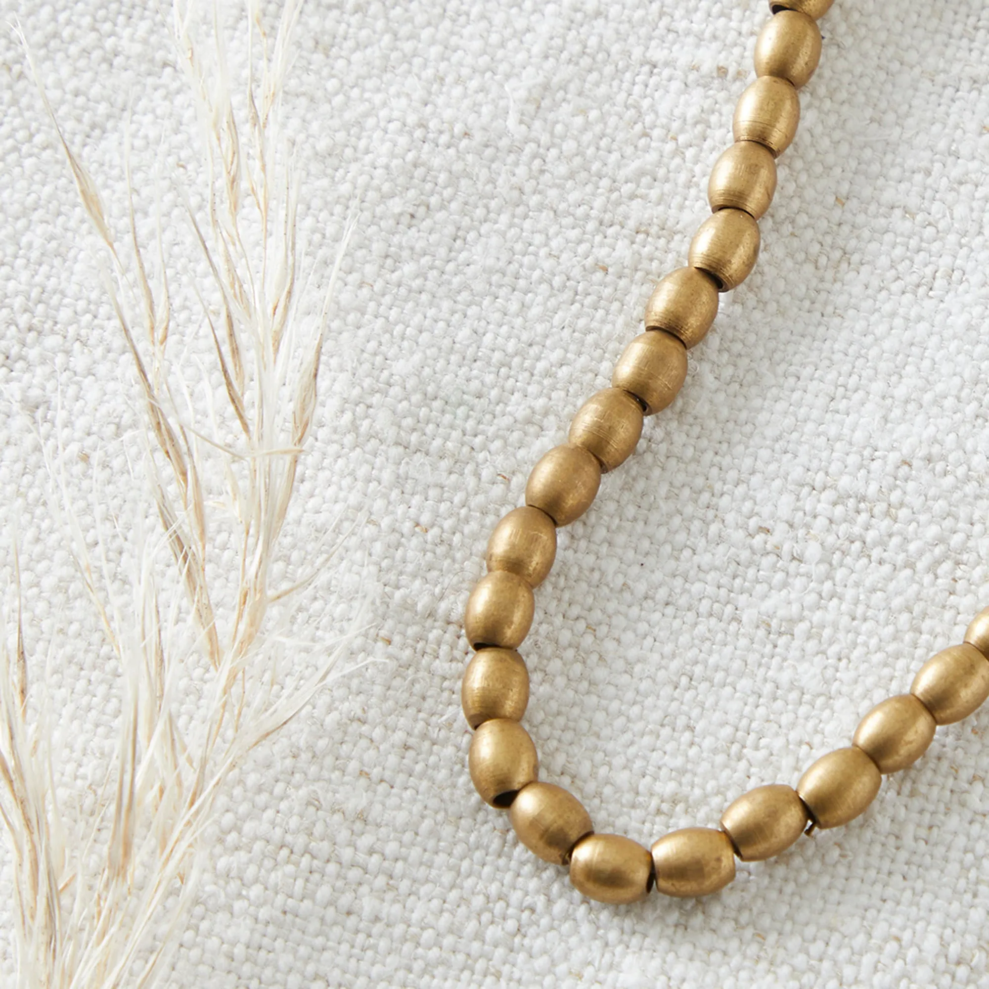 CHANDRA Handmade Minimalist Brass Bead Jewellery