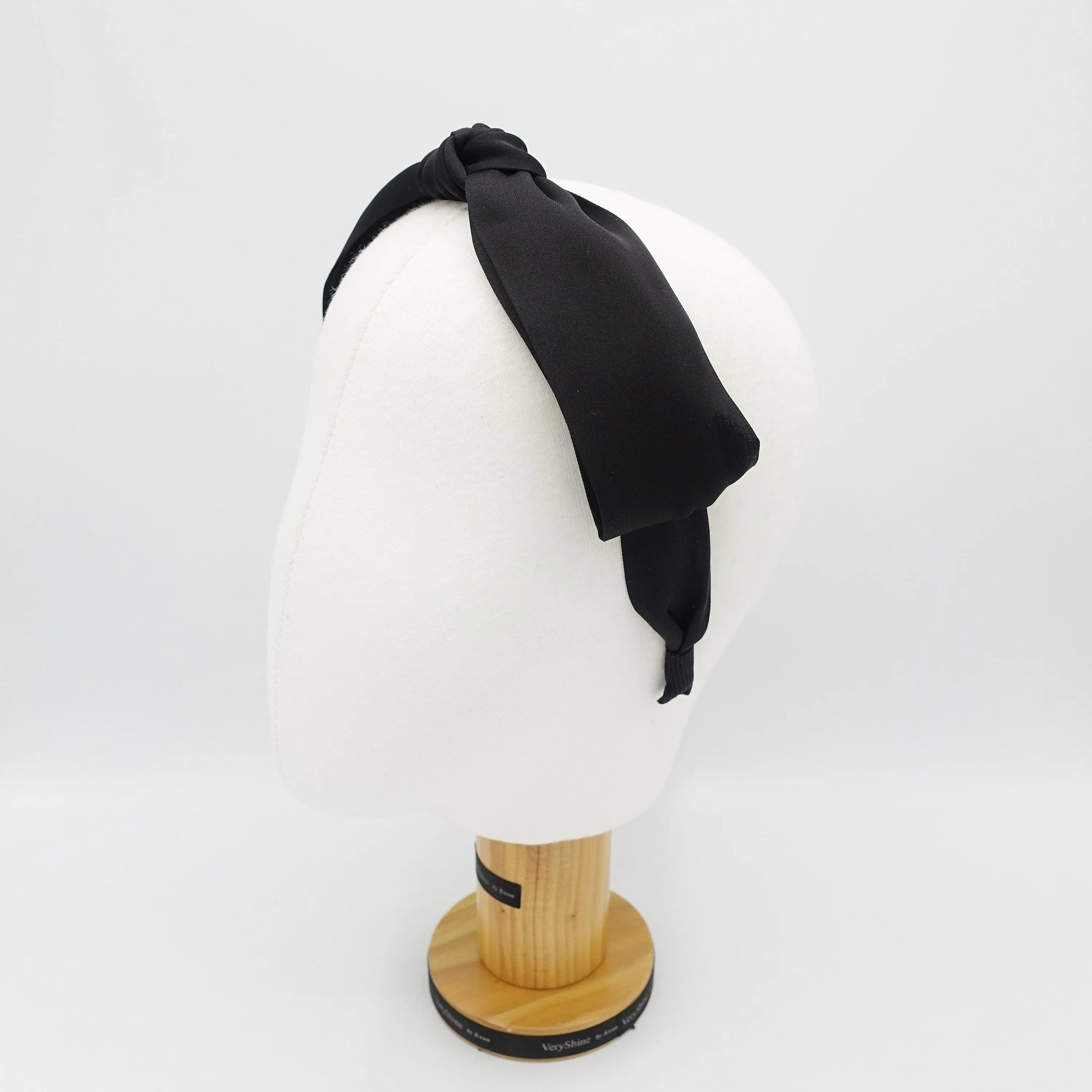 crystal hotfix embellished  black bow tie headband