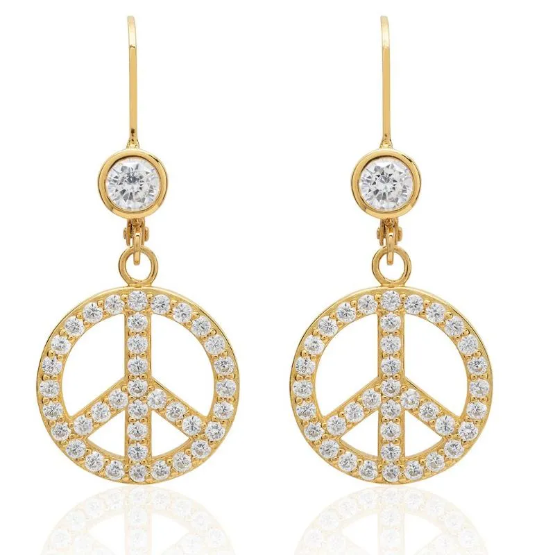 CZ Peace Sign Collection and Charm options