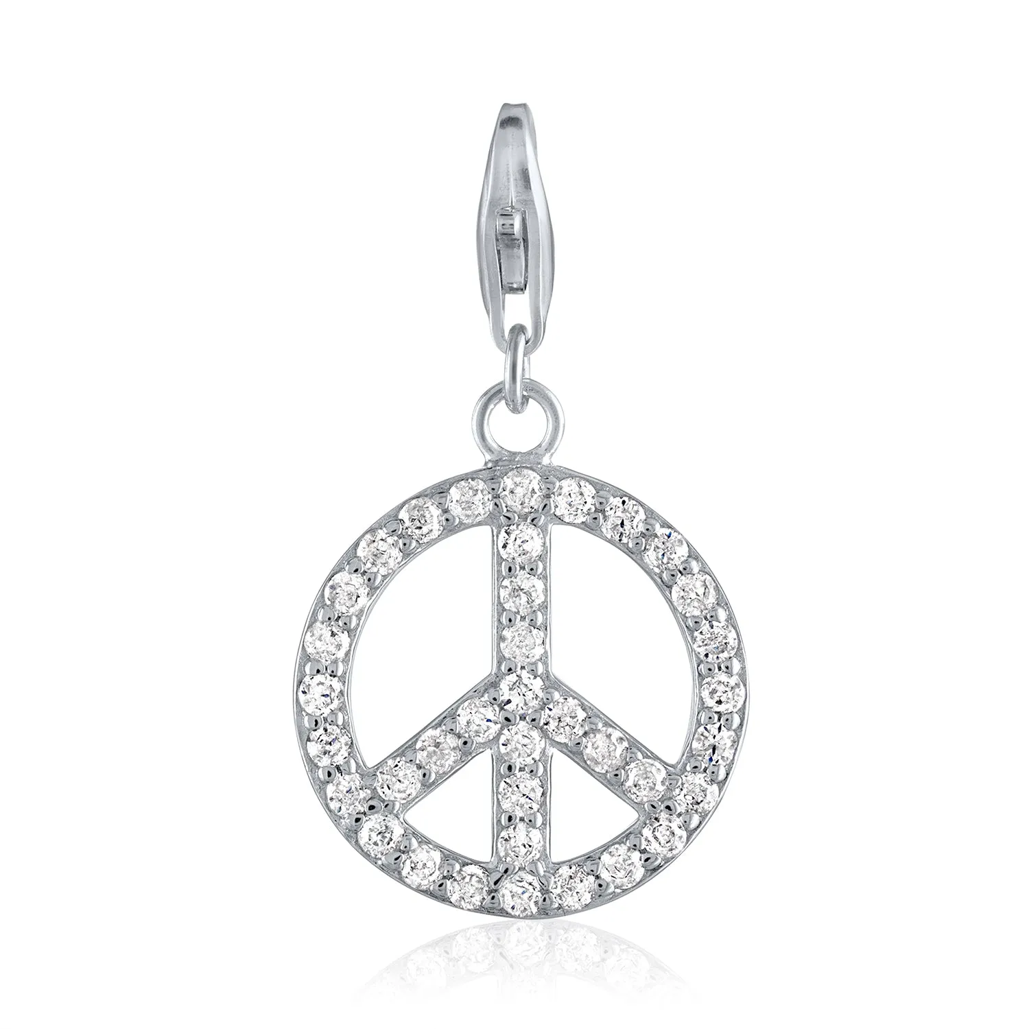 CZ Peace Sign Collection and Charm options