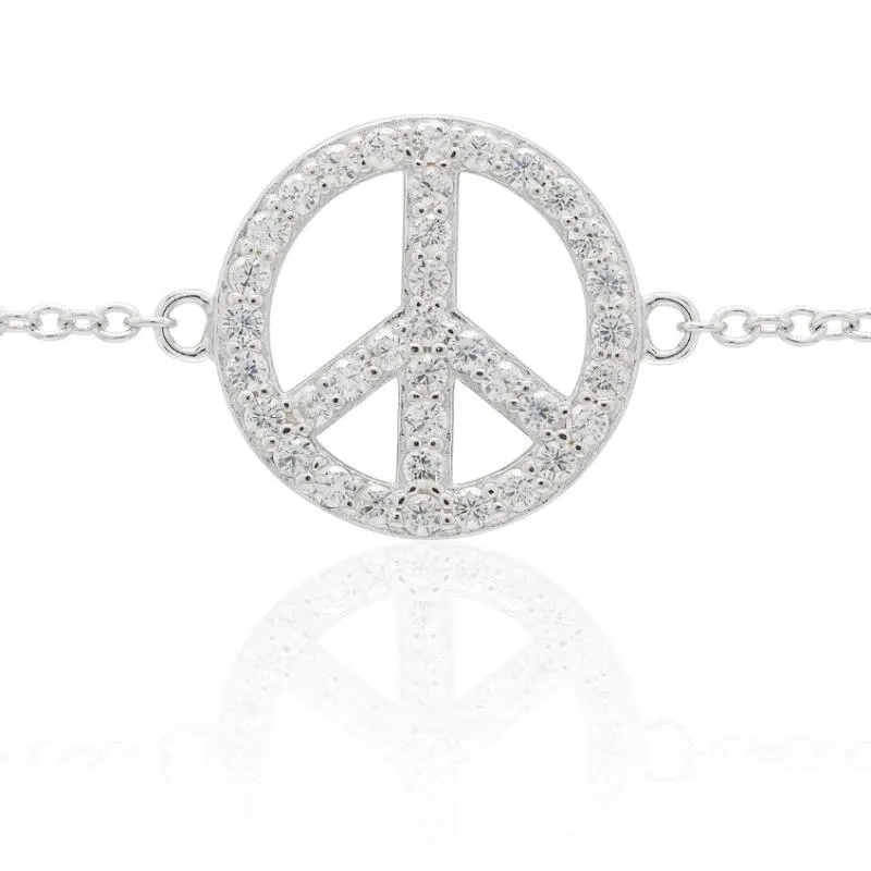 CZ Peace Sign Collection and Charm options