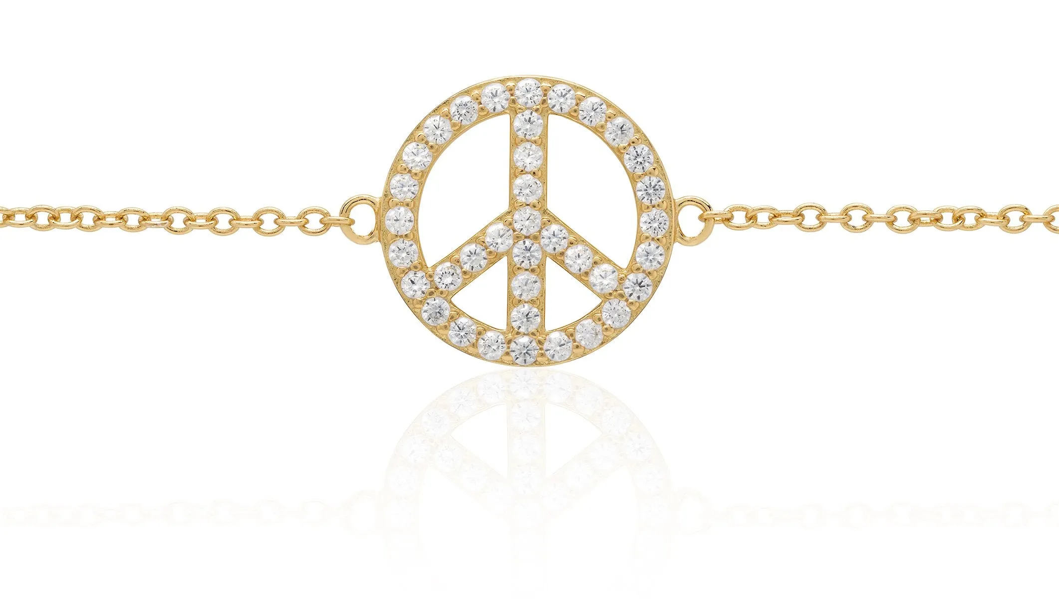 CZ Peace Sign Collection and Charm options