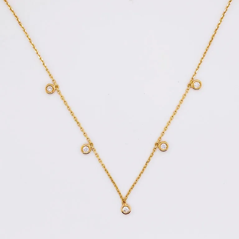 Dangle Diamond Necklace