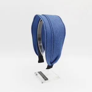 denim flat headband stitch hairband casual hair accessory for women