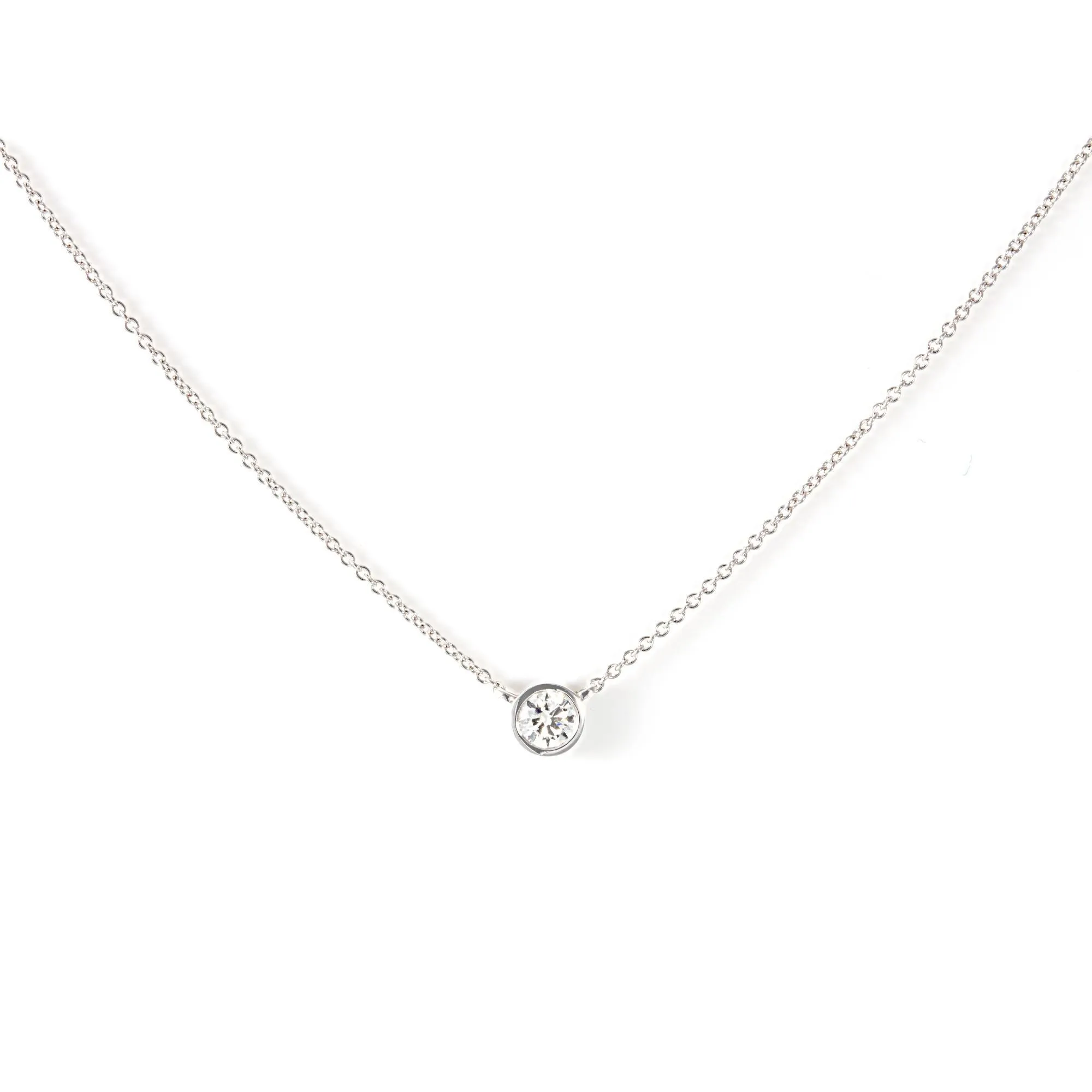 Diamond Bezel Necklace