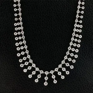 Diamond Bib style Necklace