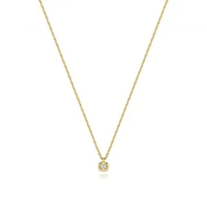 Diamond Jewellery 9ct Gold Diamond Necklace with 0.03CT ND147