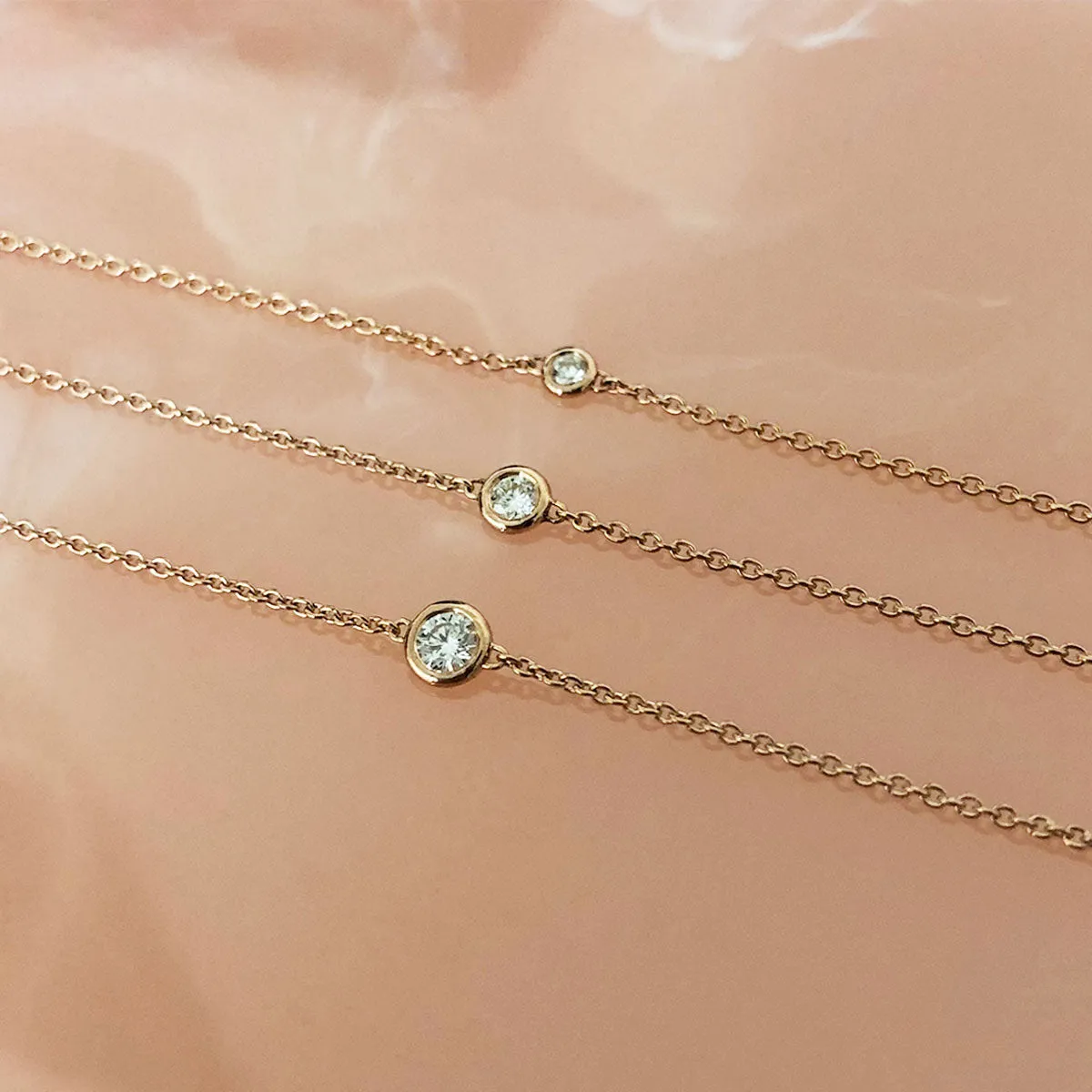 Diamond Solitaire Bezel Necklace