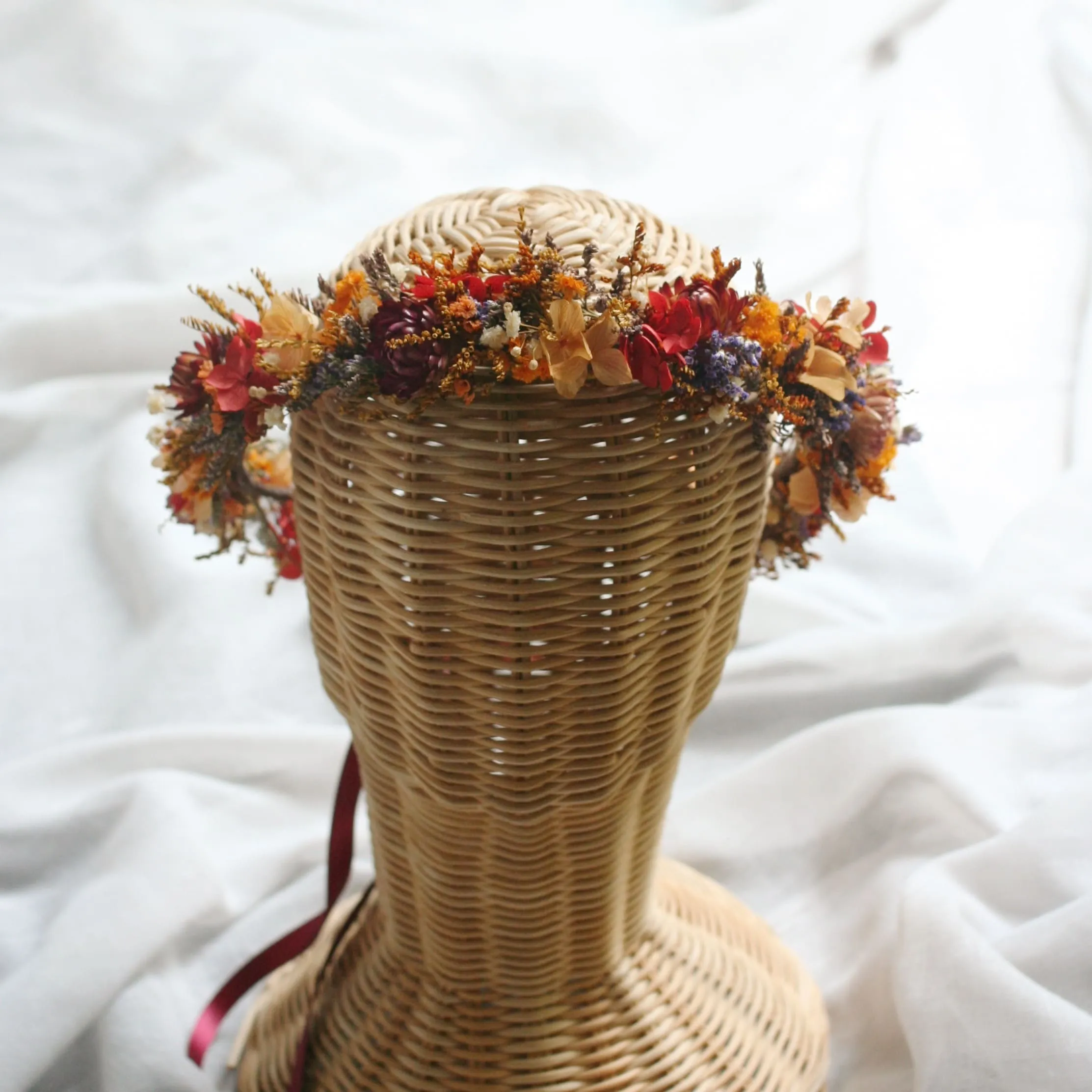 Dried Flower Crown SUNSHINE