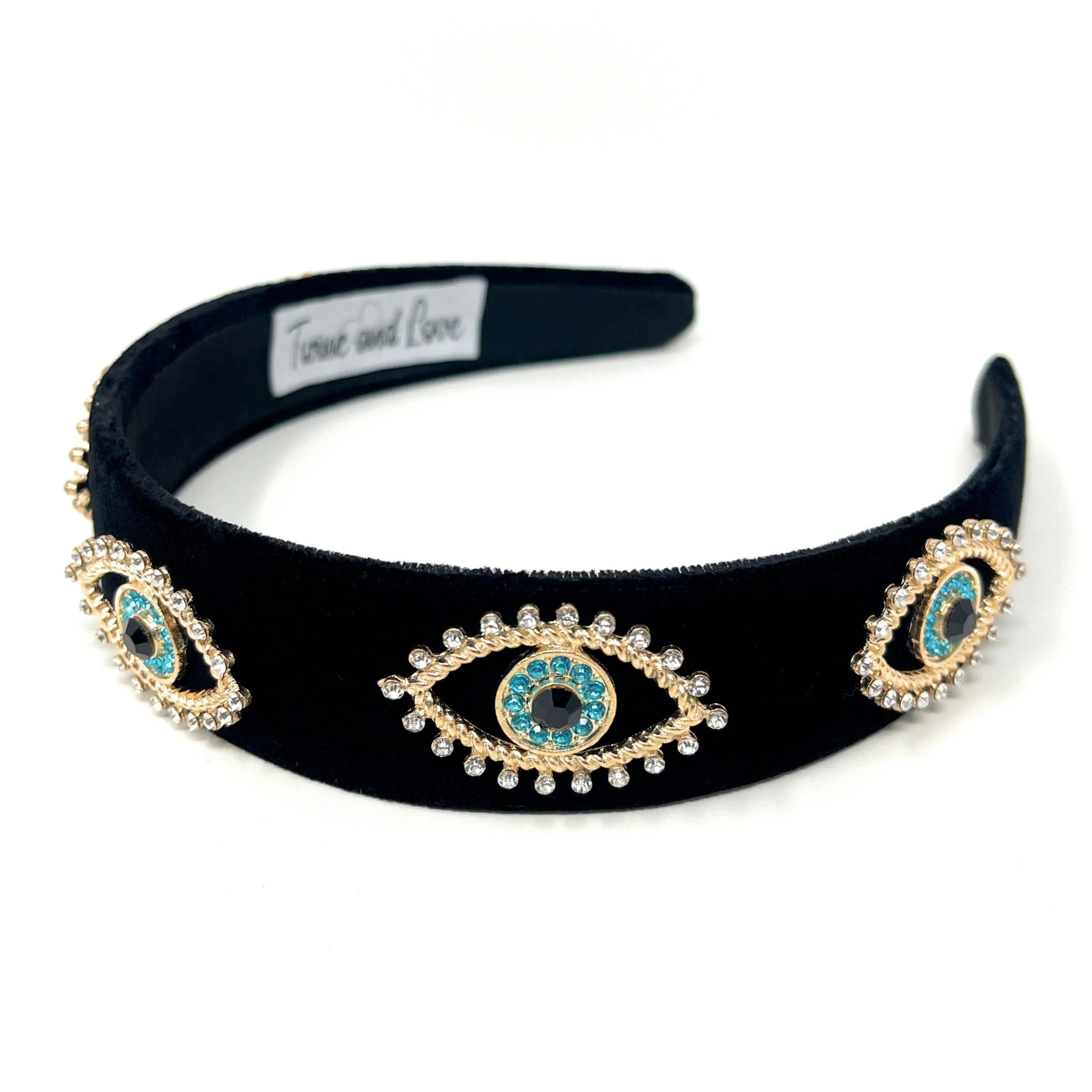 Evil Eye Jeweled Baroque Headband