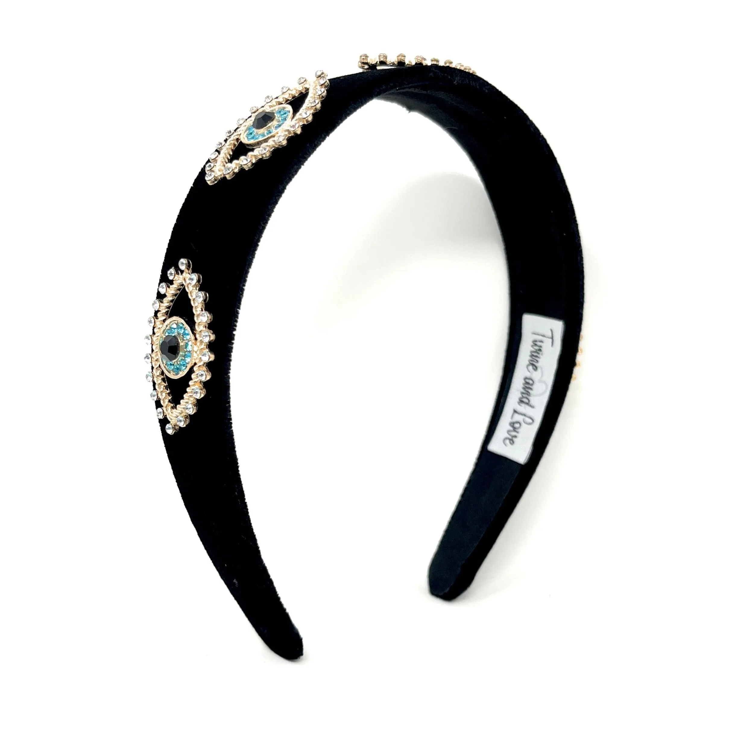 Evil Eye Jeweled Baroque Headband